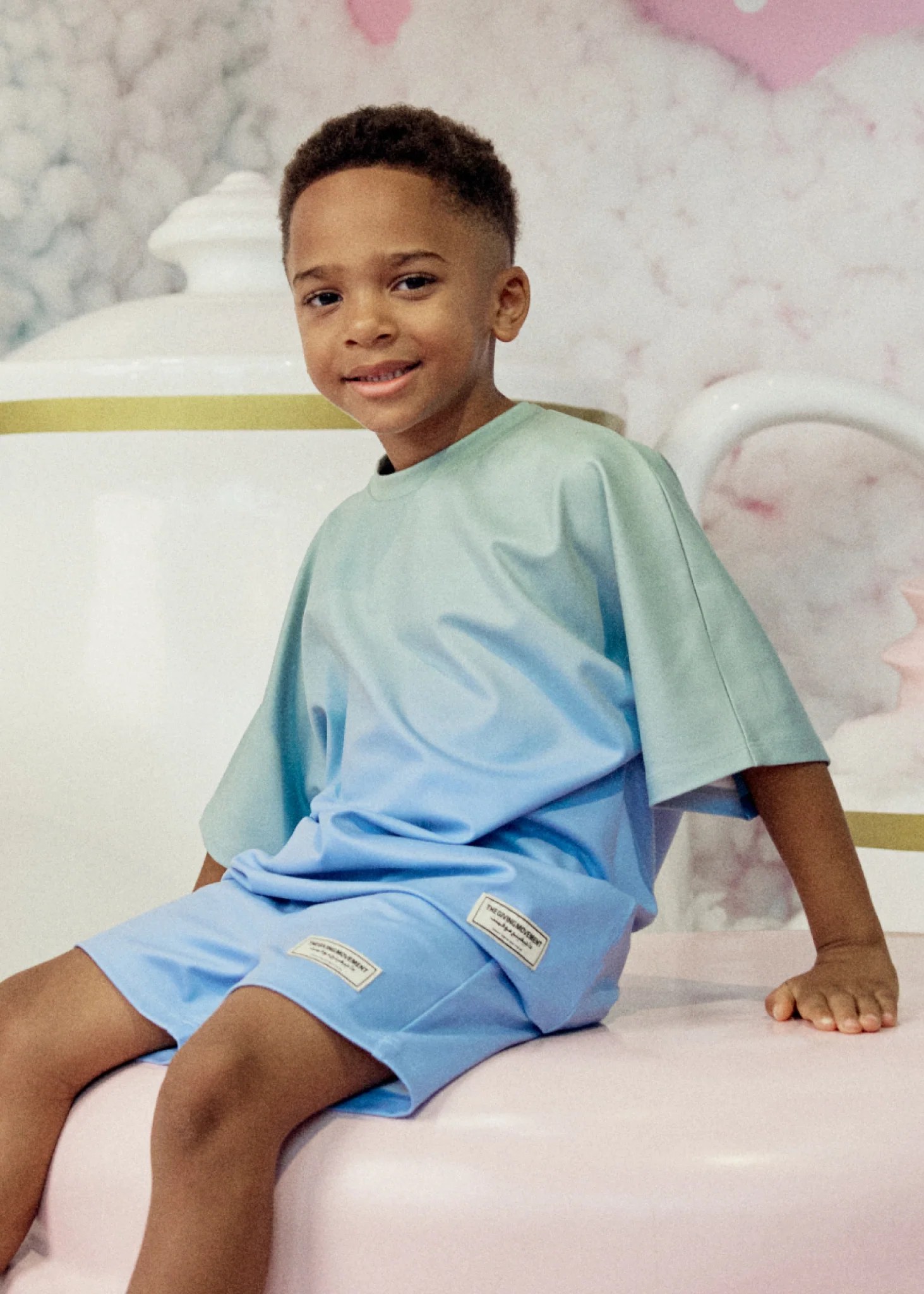 Kids Oversized Ombre T-Shirt