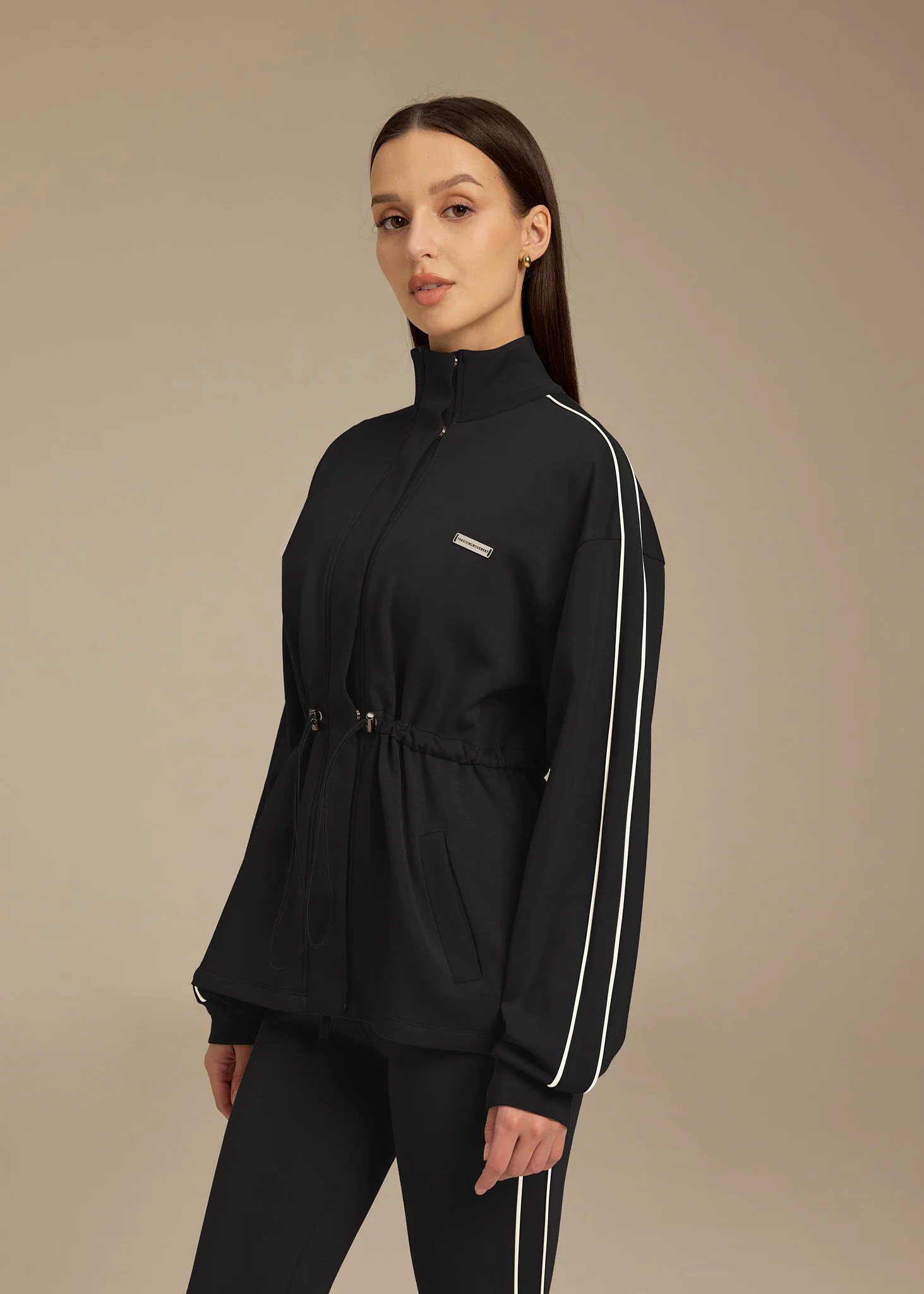 Contrast Panel Modest Jacket