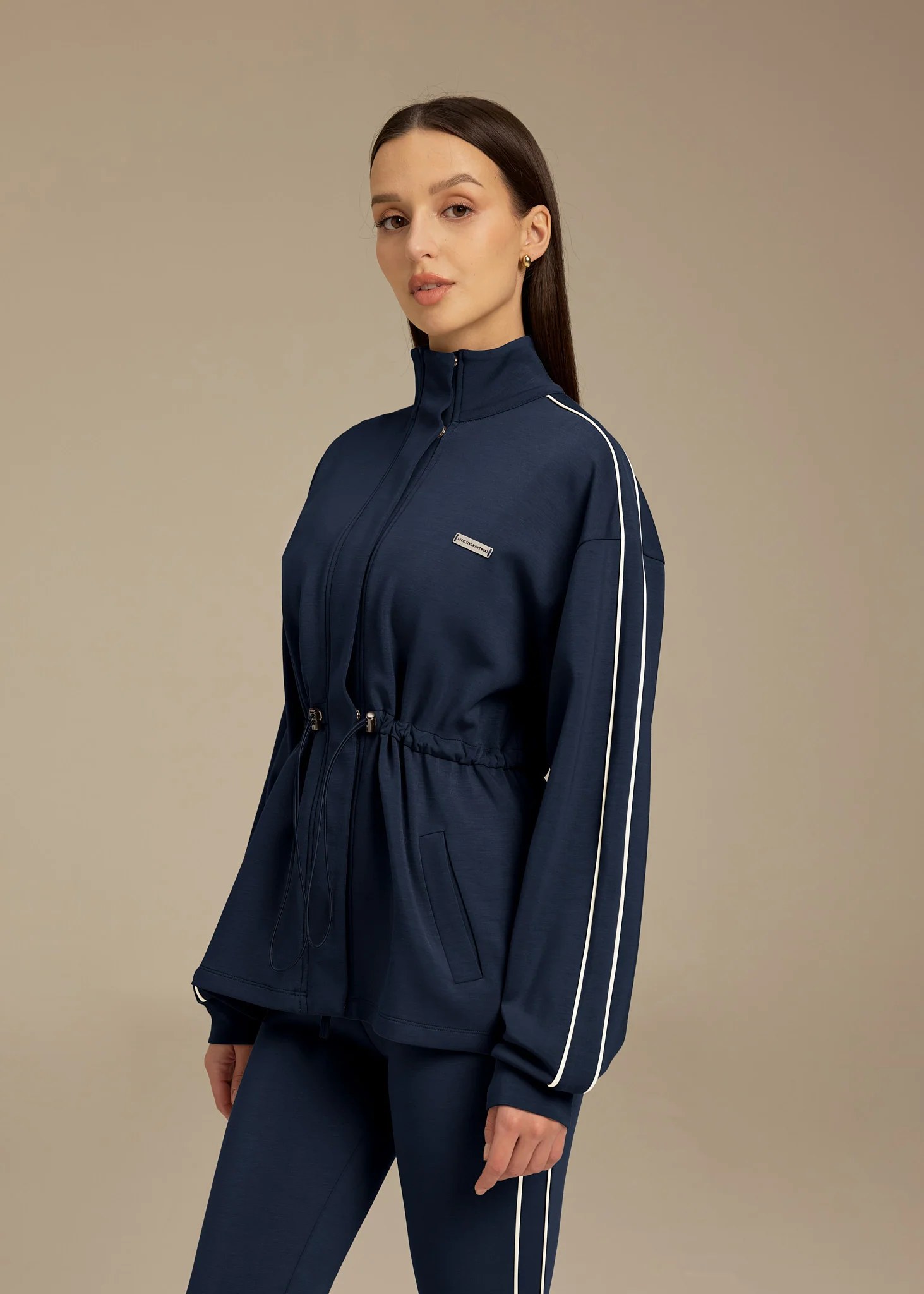 Contrast Panel Modest Jacket