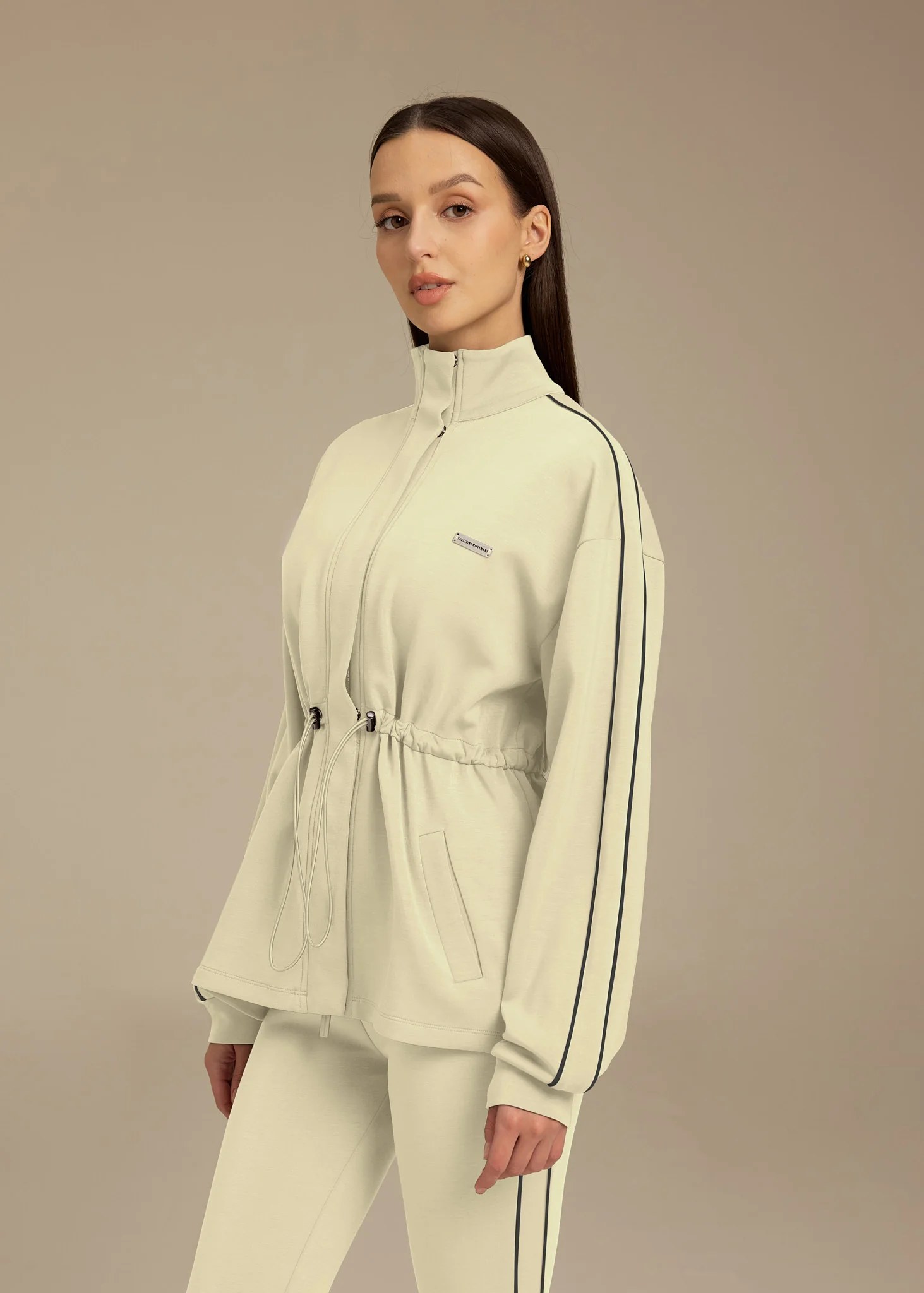 Contrast Panel Modest Jacket