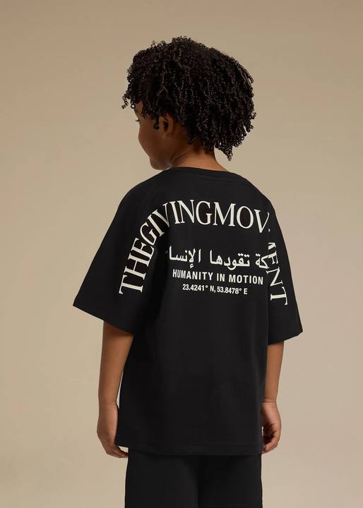 Kids Curved Print T-Shirt