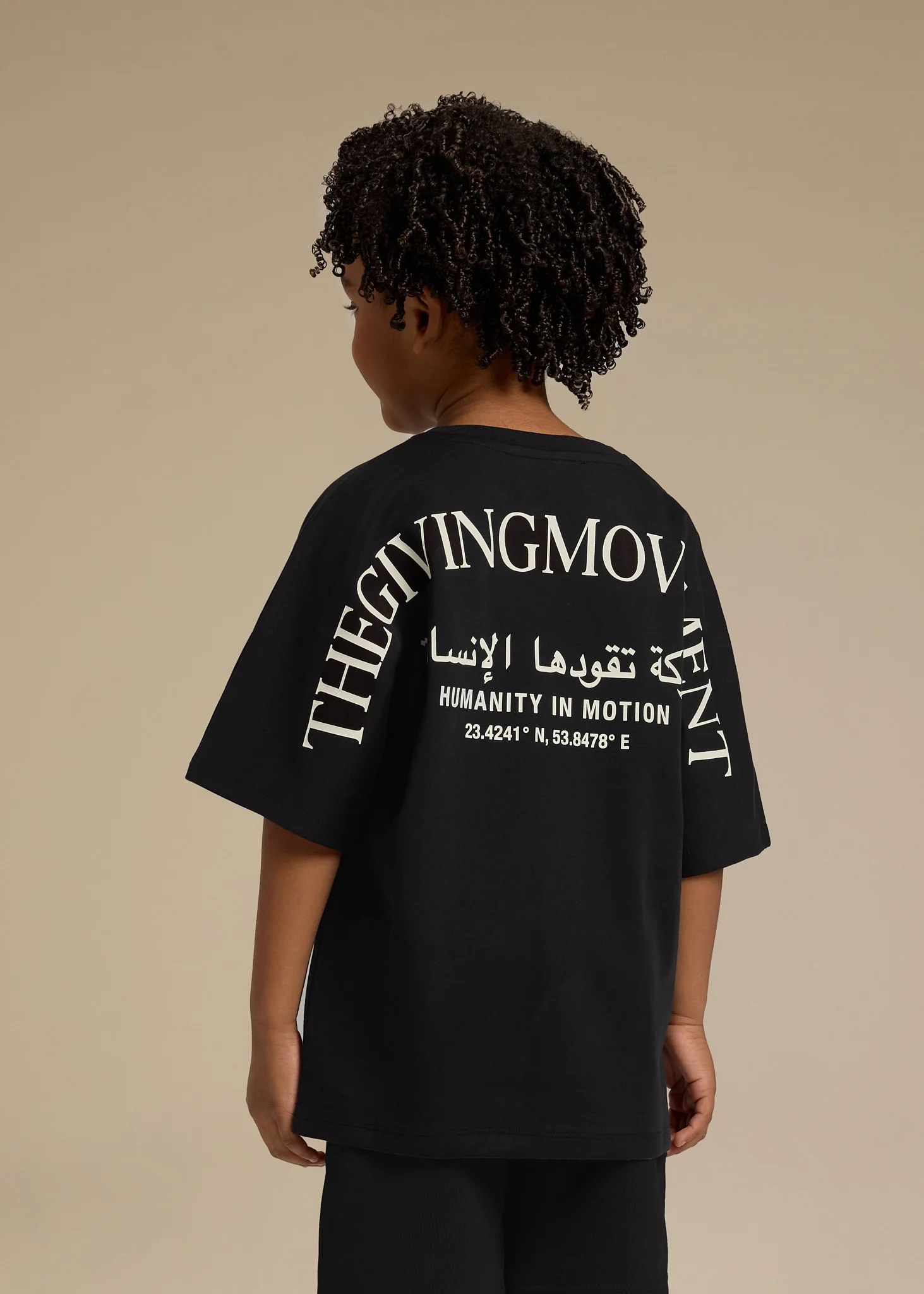 Kids Curved Print T-Shirt