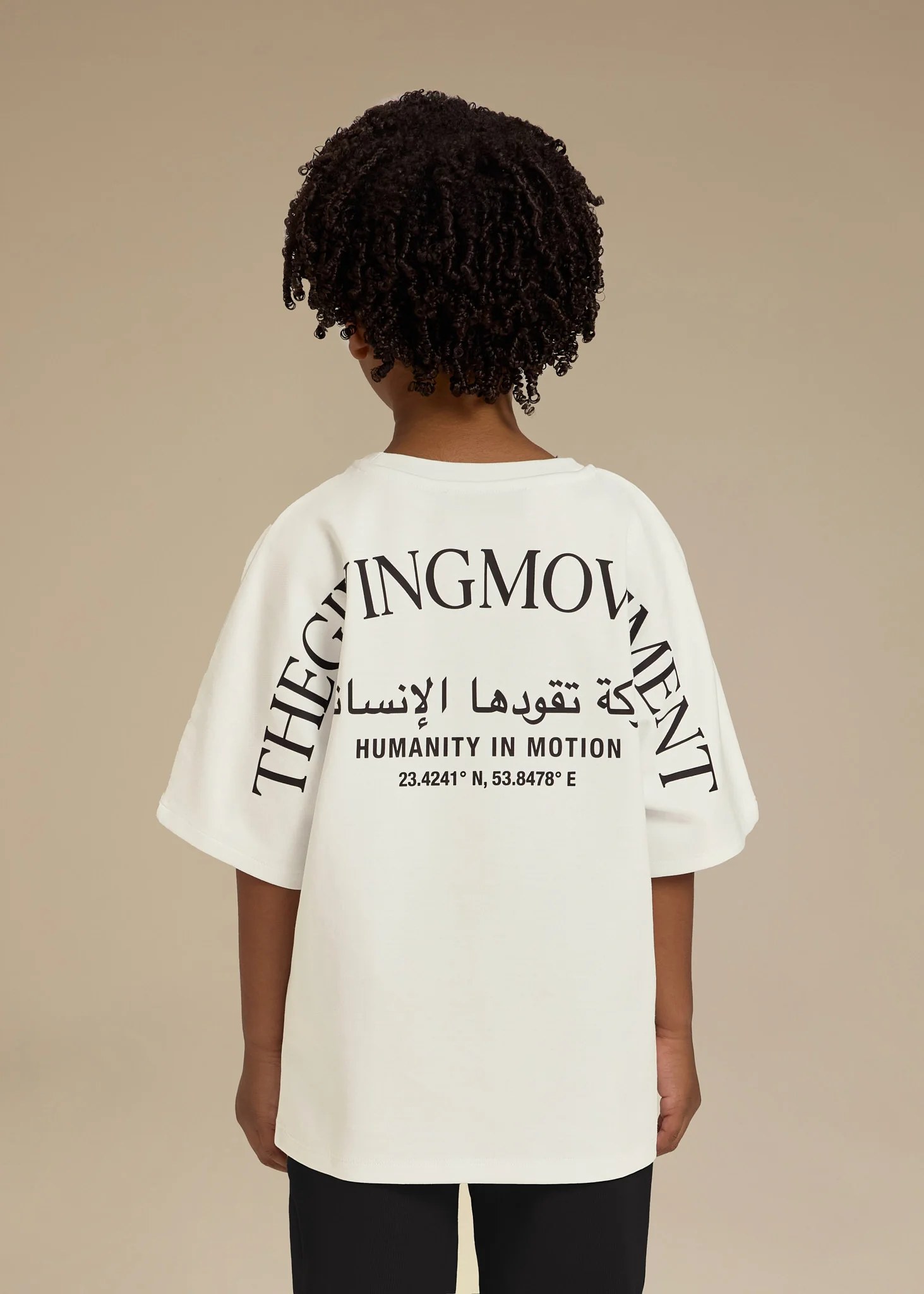 Kids Curved Print T-Shirt