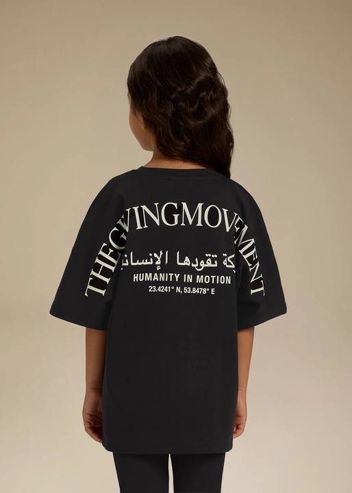 Kids Curved Print T-Shirt