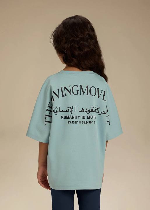 Kids Curved Print T-Shirt