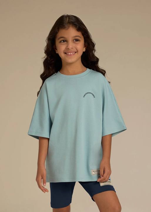 Kids Curved Print T-Shirt