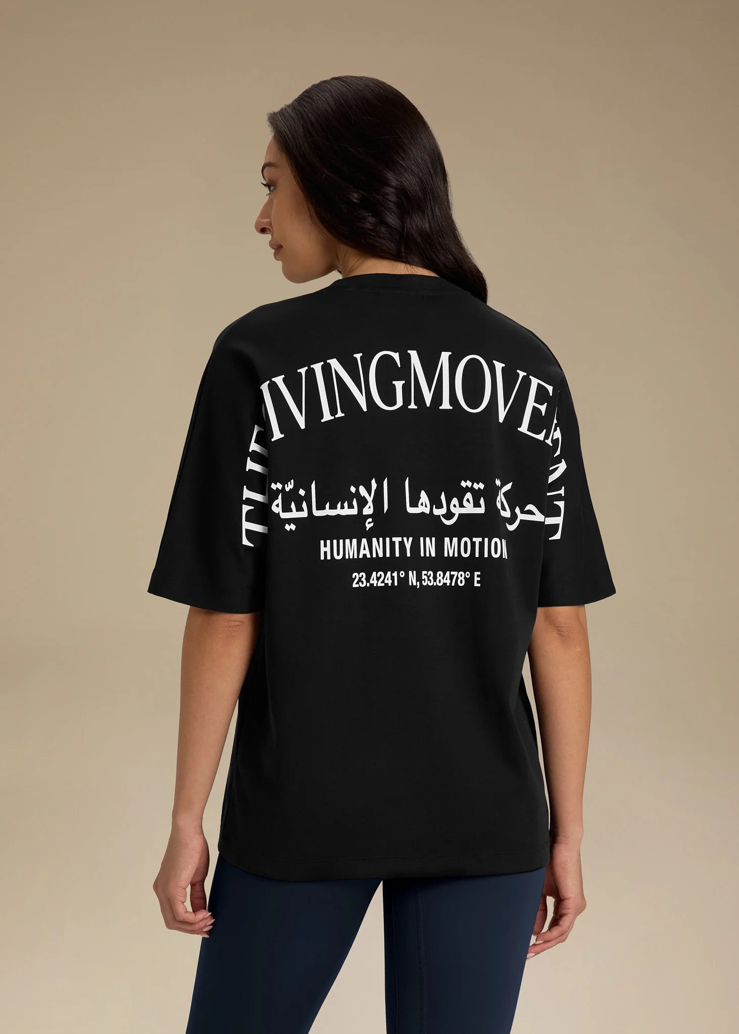 Relaxed Fit Curved Print T-Shirt