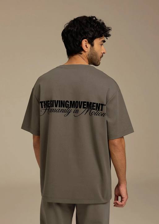 Relaxed Fit Velvet Print T-Shirt
