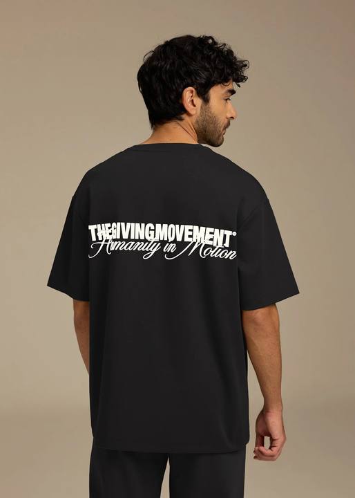 Relaxed Fit Velvet Print T-Shirt