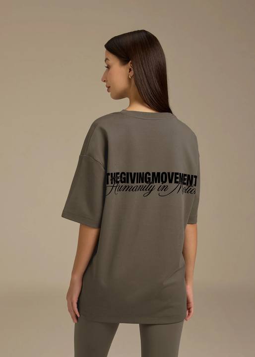 Relaxed Fit Velvet Print T-Shirt