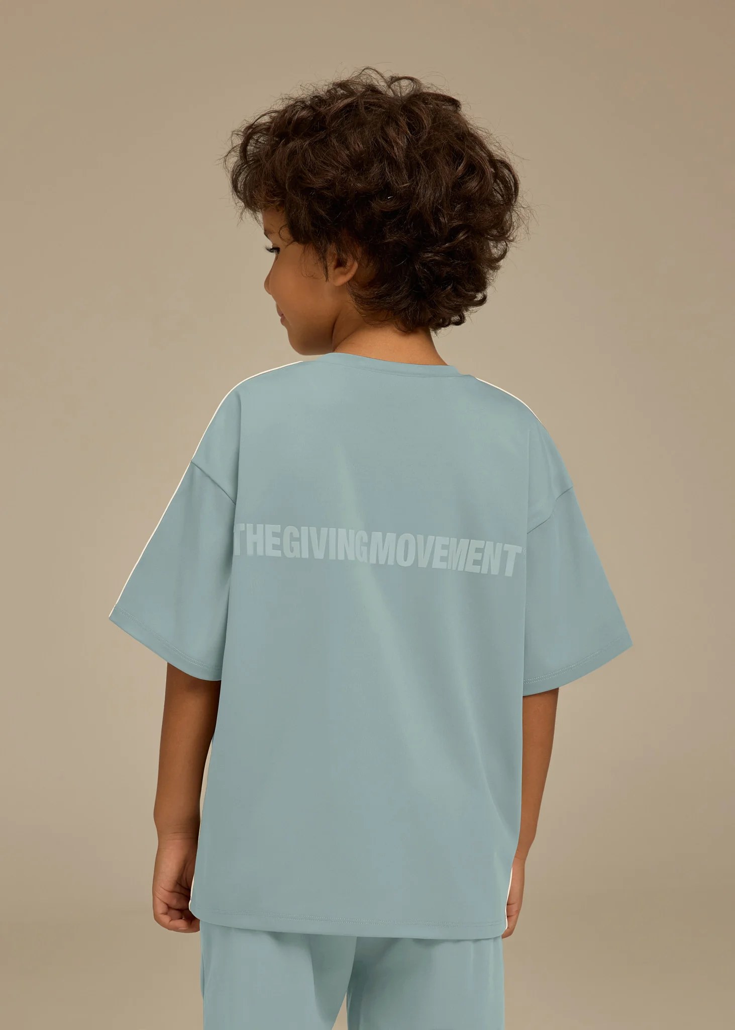 Kids Oversized Contrast Stripe T-Shirt