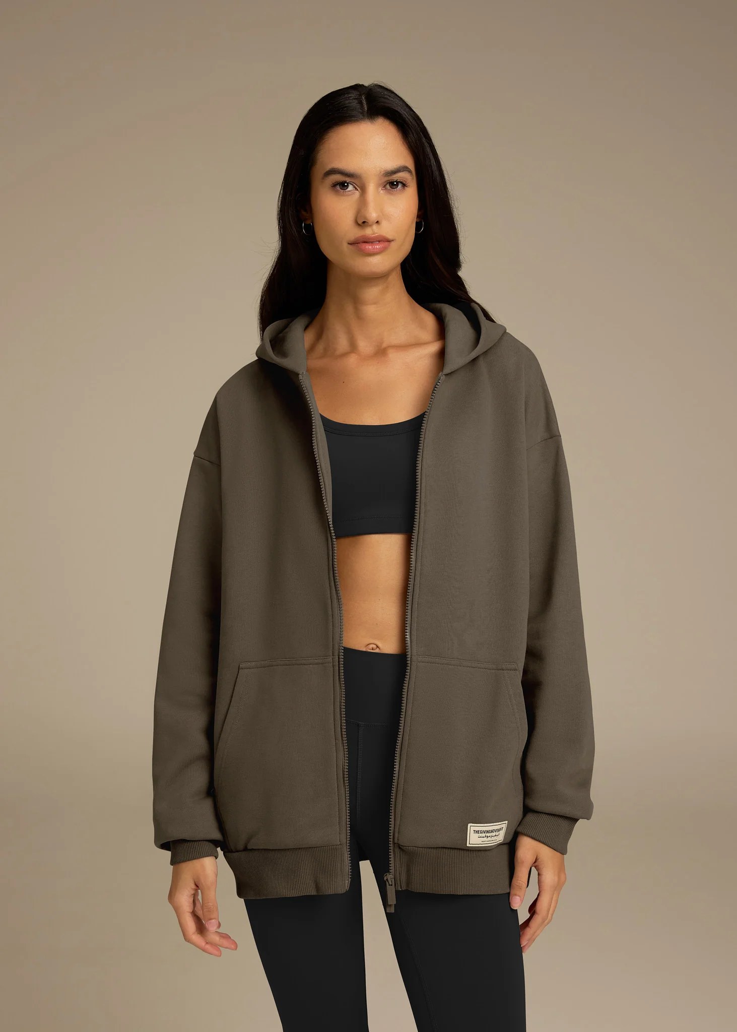 Oversized Zip Hoodie