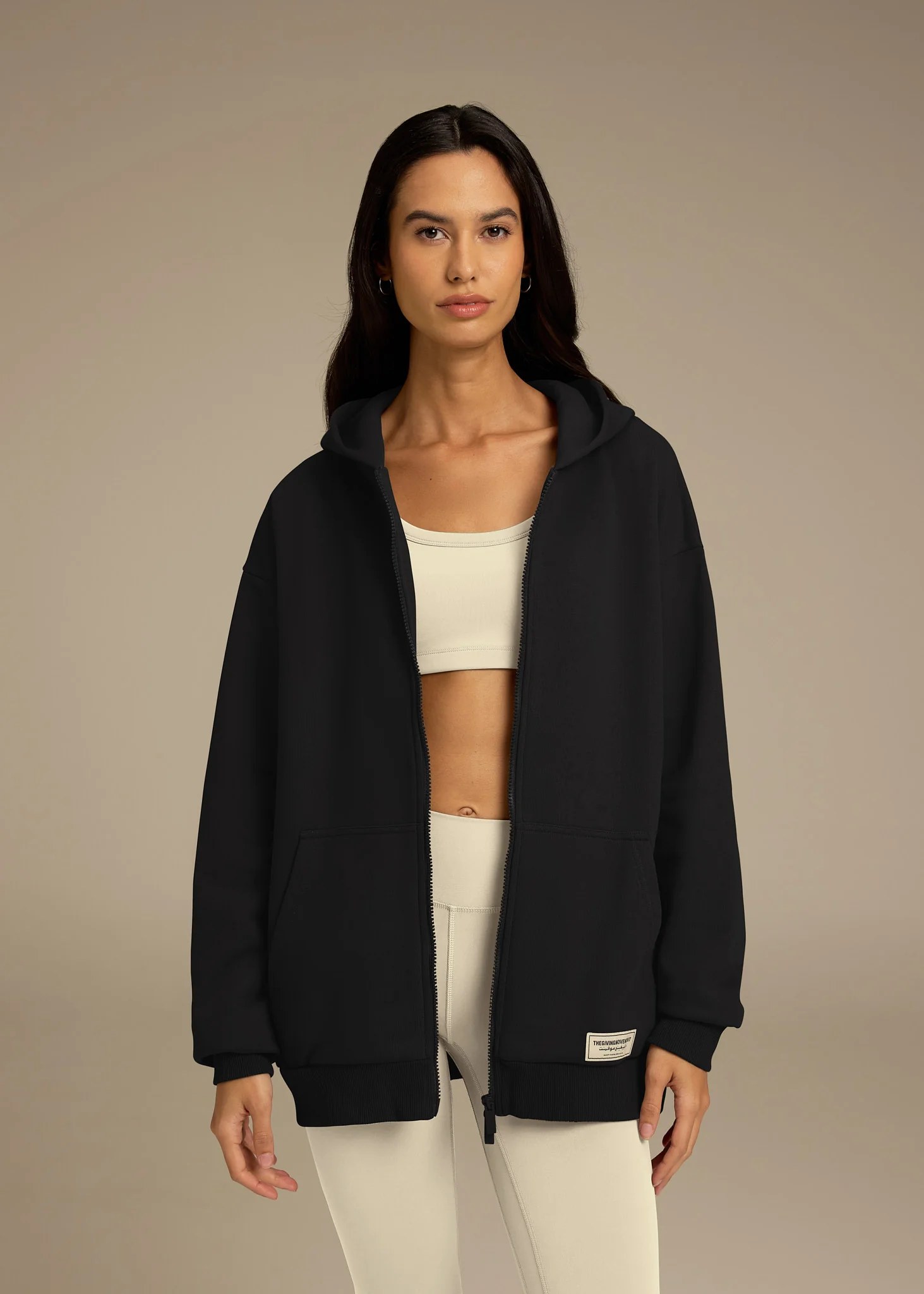 Oversized Zip Hoodie