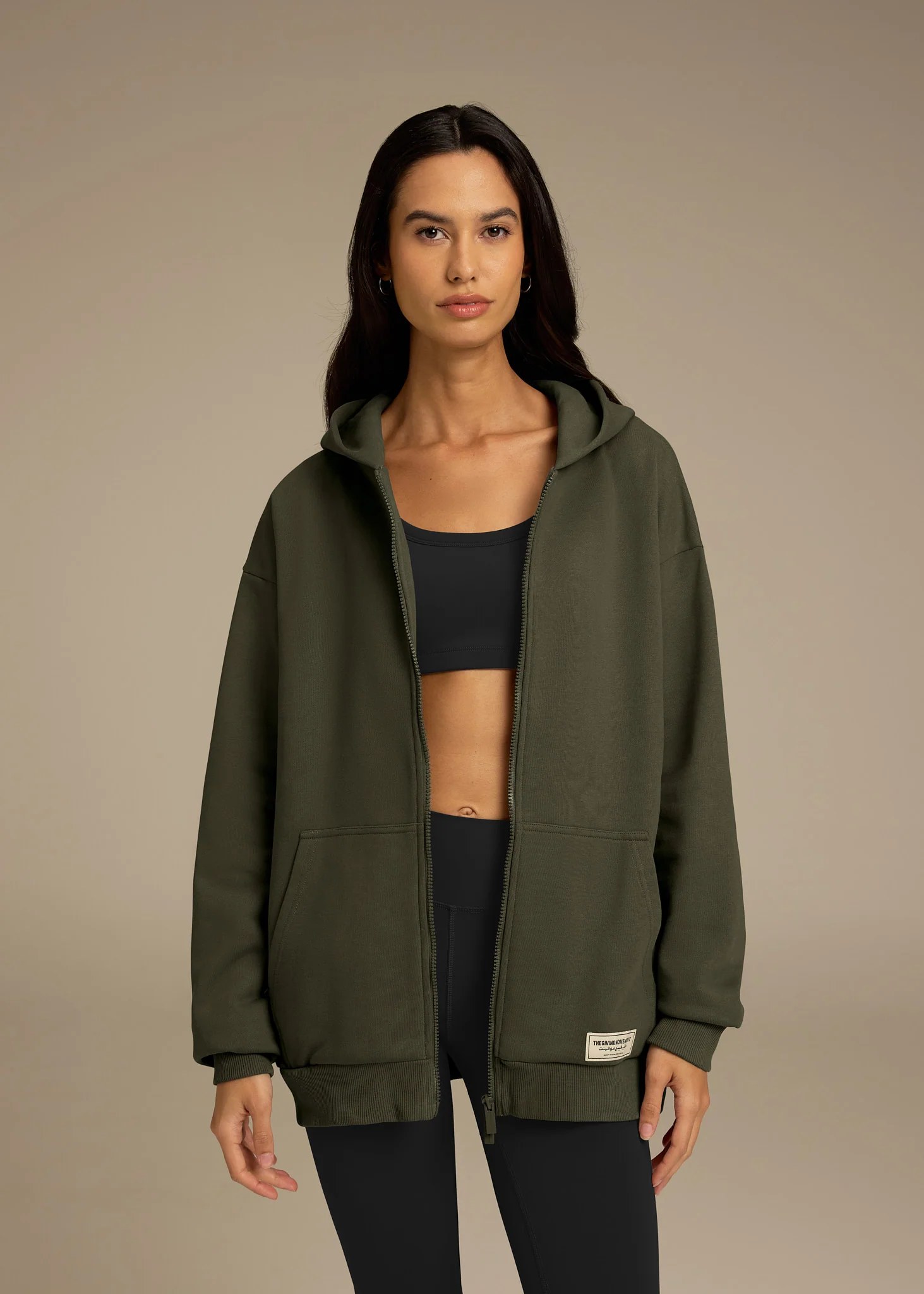 Oversized Zip Hoodie