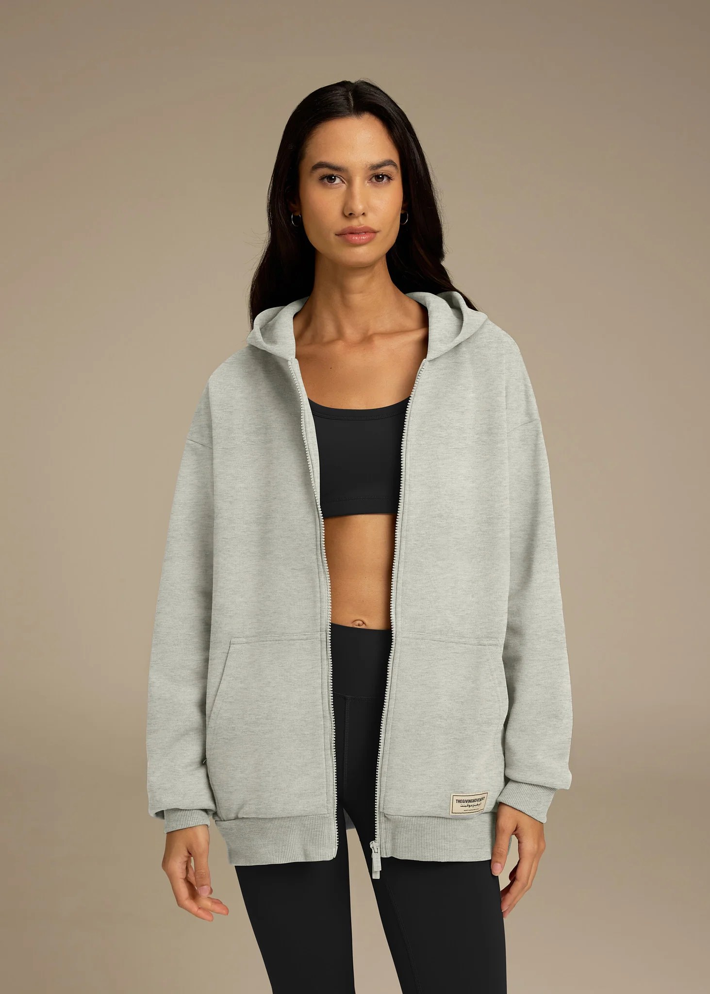 Oversized Zip Hoodie