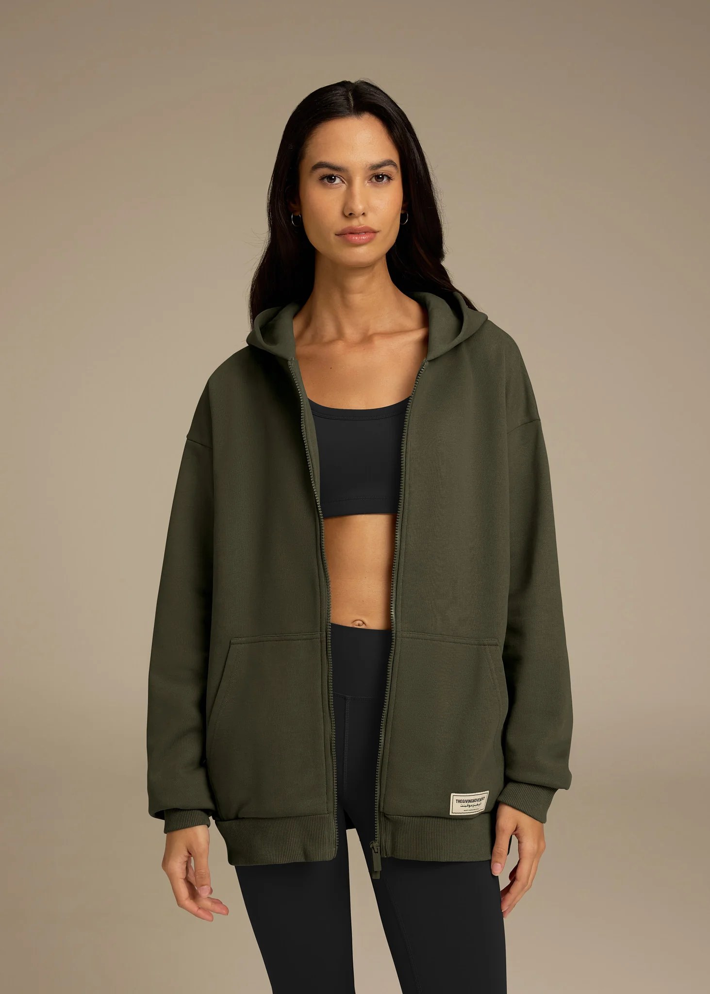 Oversized Zip Hoodie