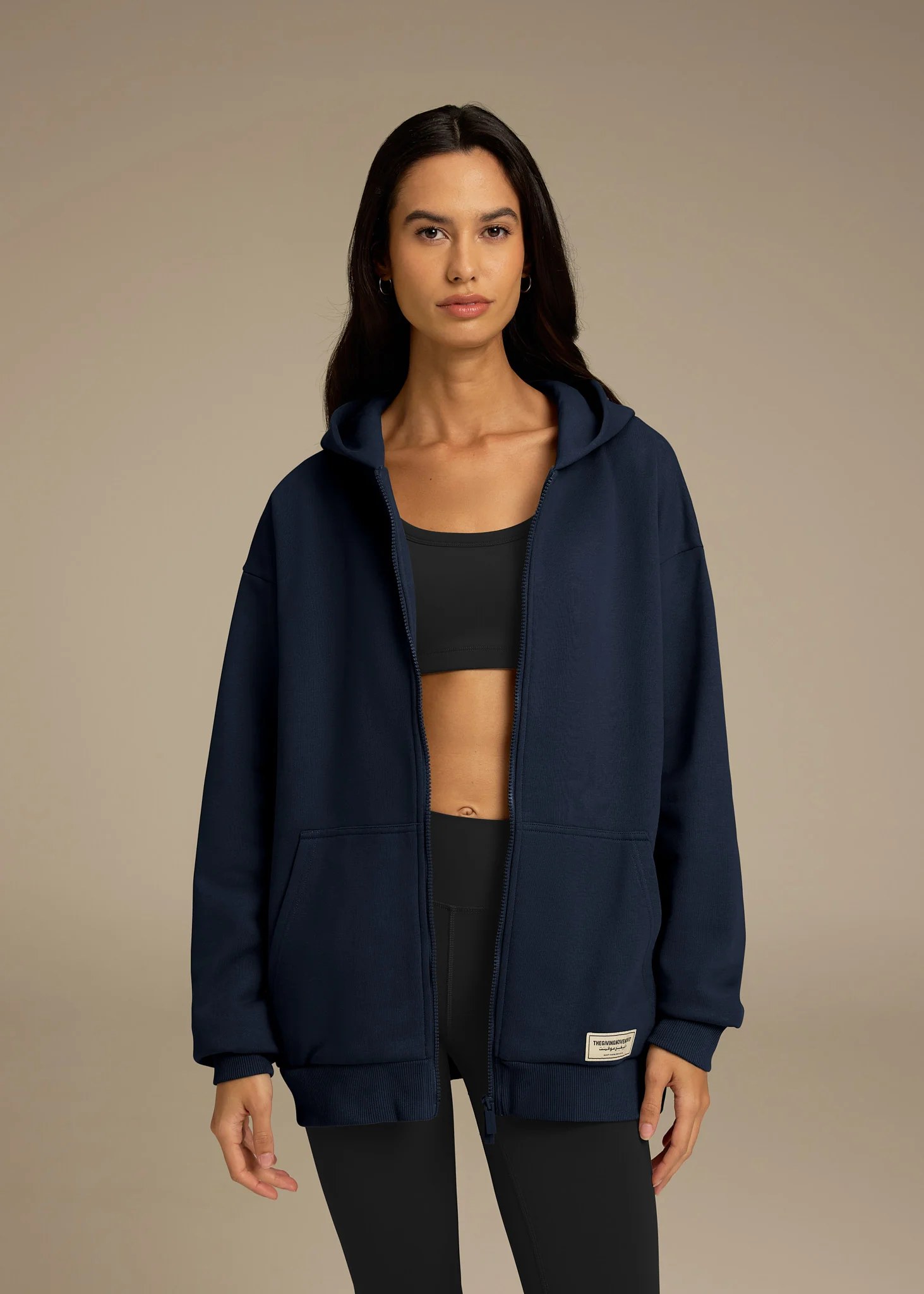 Oversized Zip Hoodie