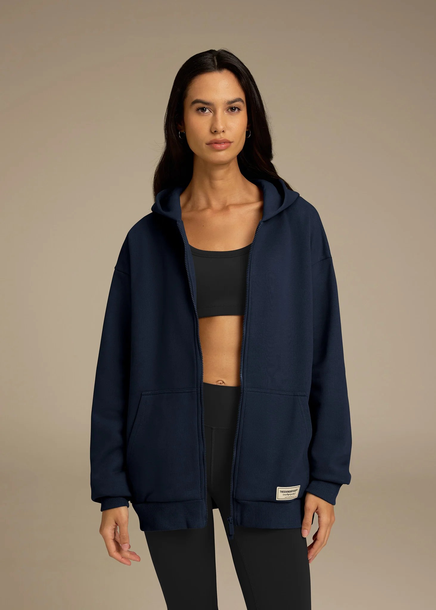 Oversized Zip Hoodie