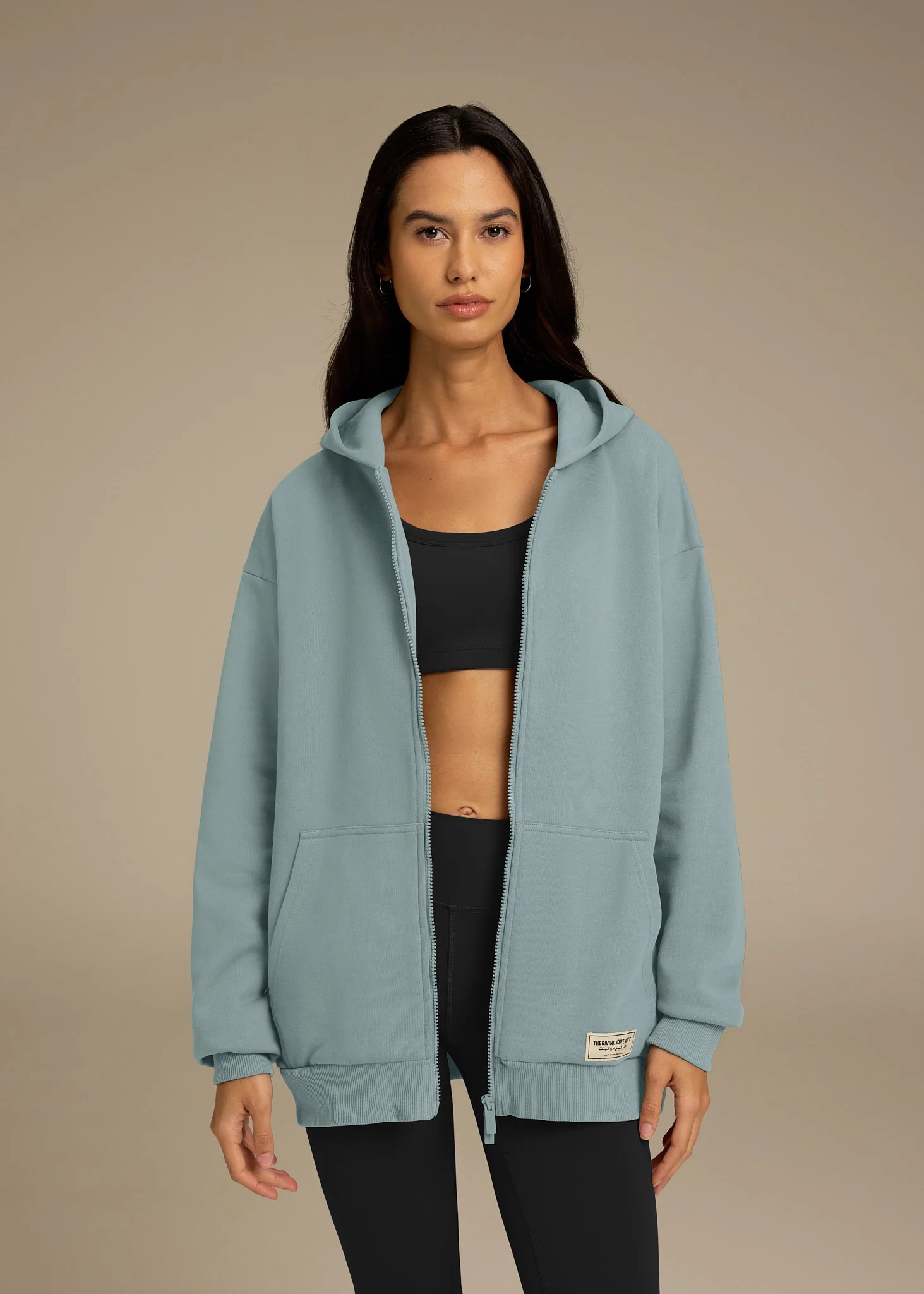 Oversized Zip Hoodie