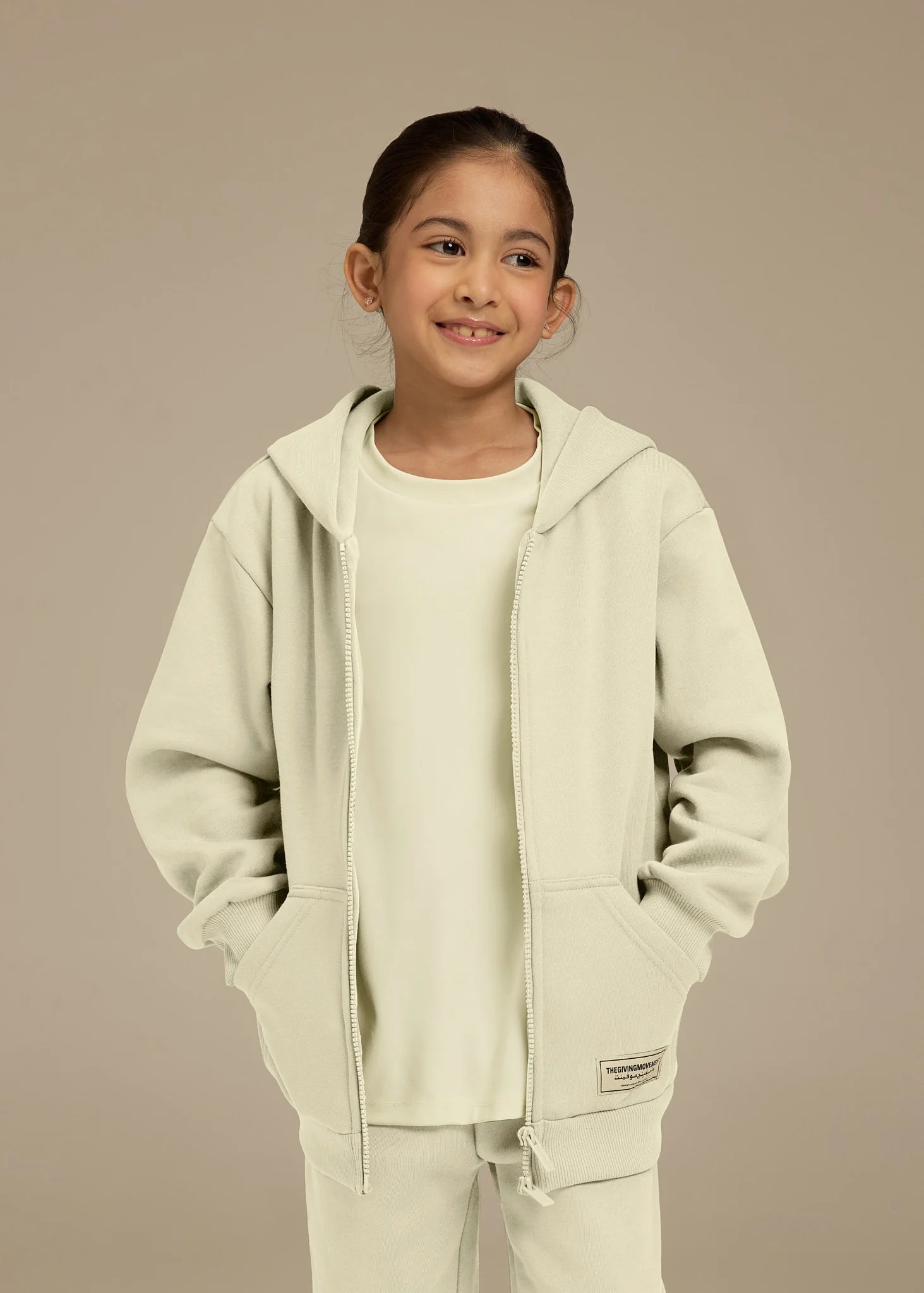 Kids Oversized Zip Hoodie