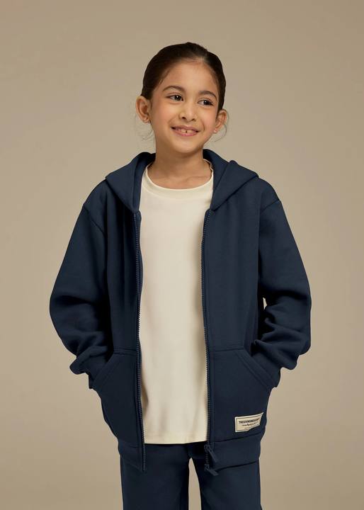 Kids Oversized Zip Hoodie