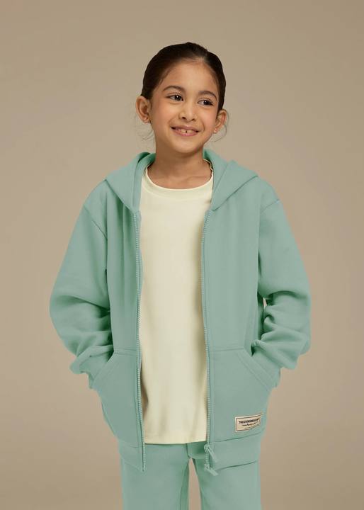 Kids Oversized Zip Hoodie