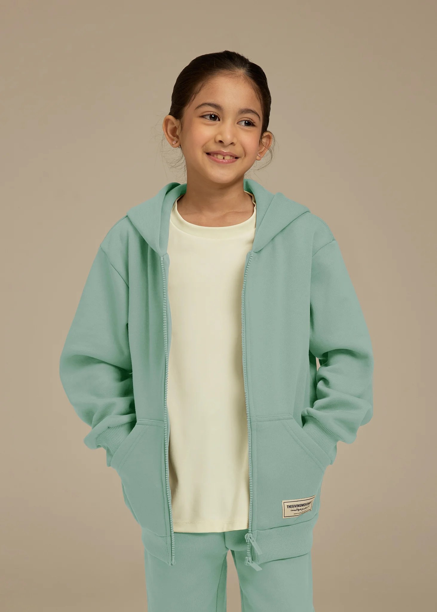 Kids Oversized Zip Hoodie