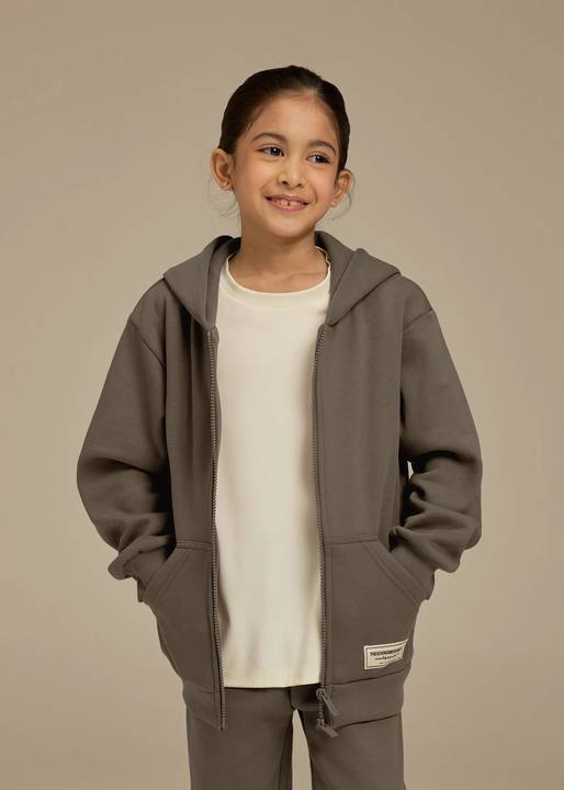 Kids Oversized Zip Hoodie