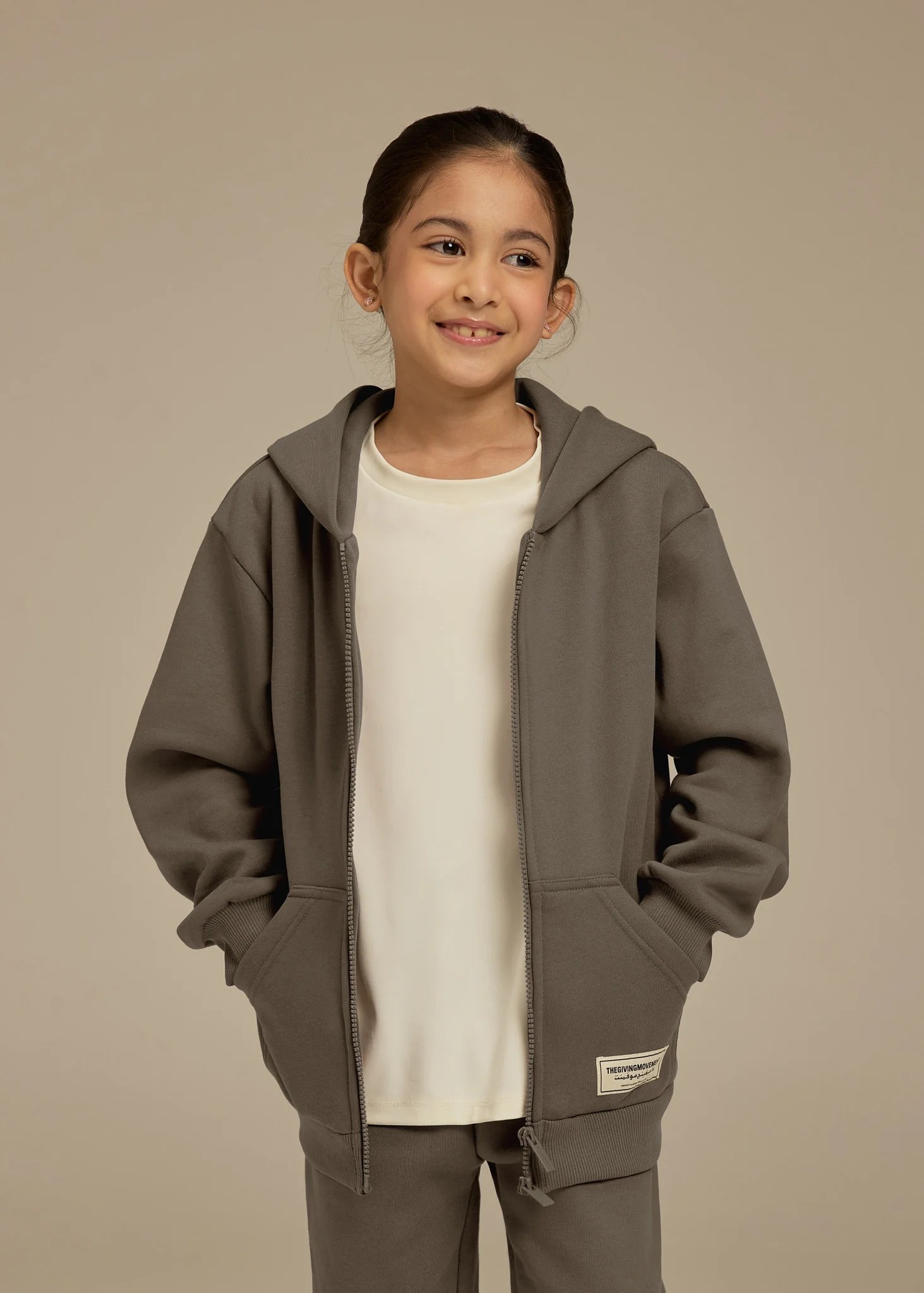 Kids Oversized Zip Hoodie