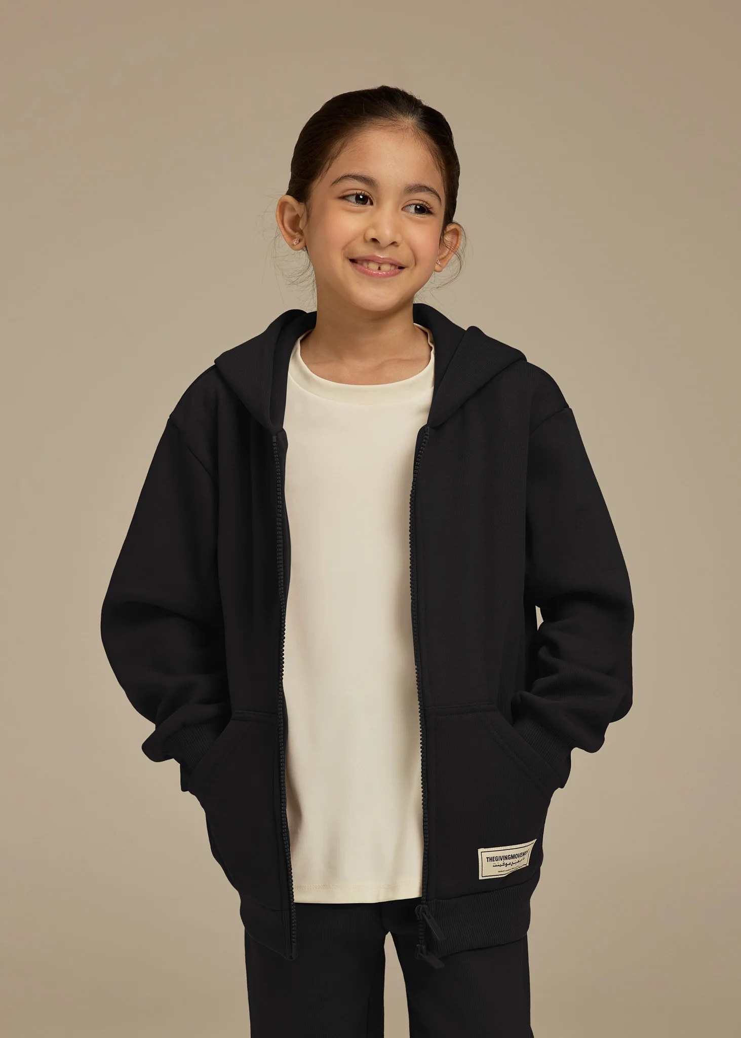 Kids Oversized Zip Hoodie