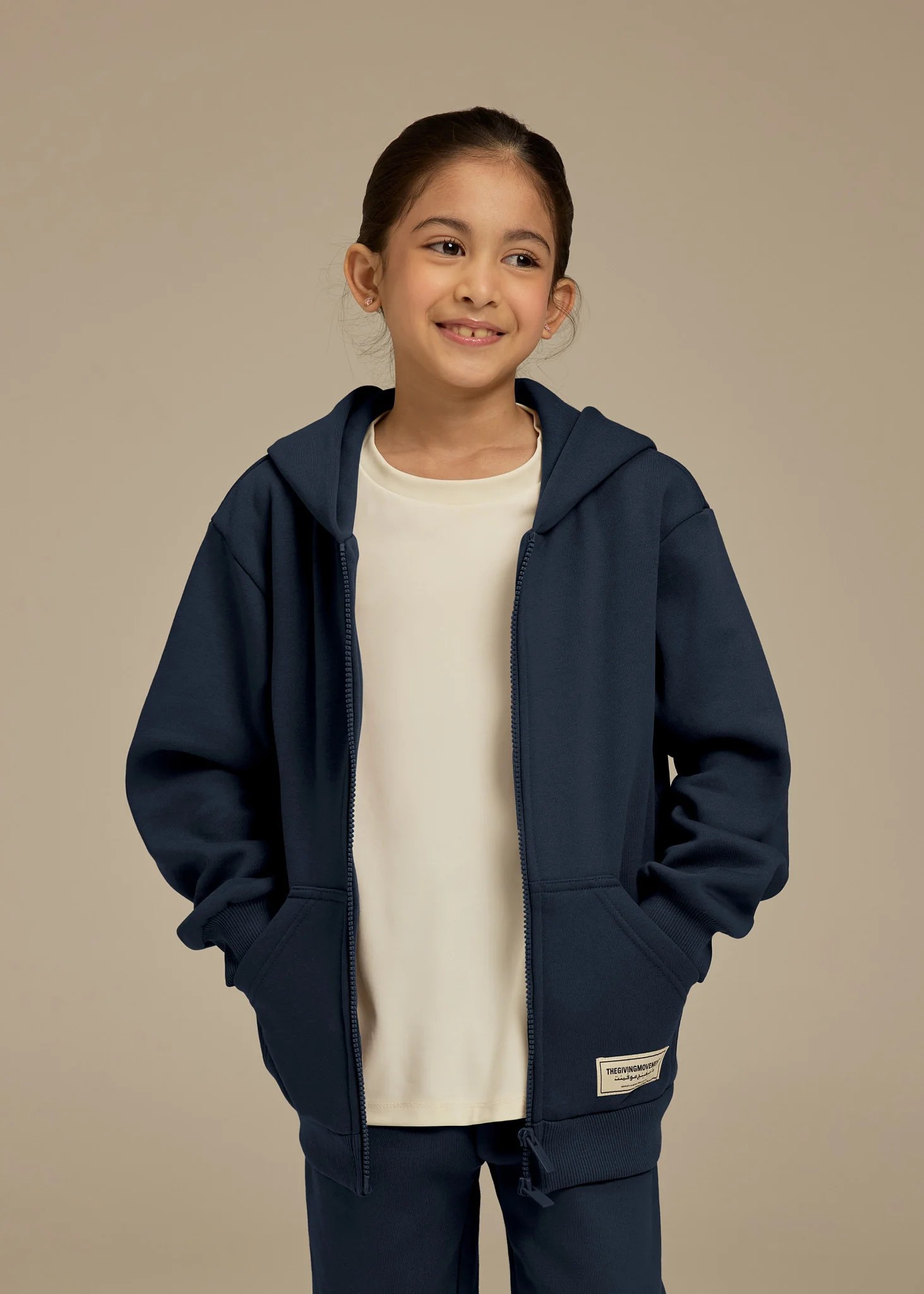 Kids Oversized Zip Hoodie