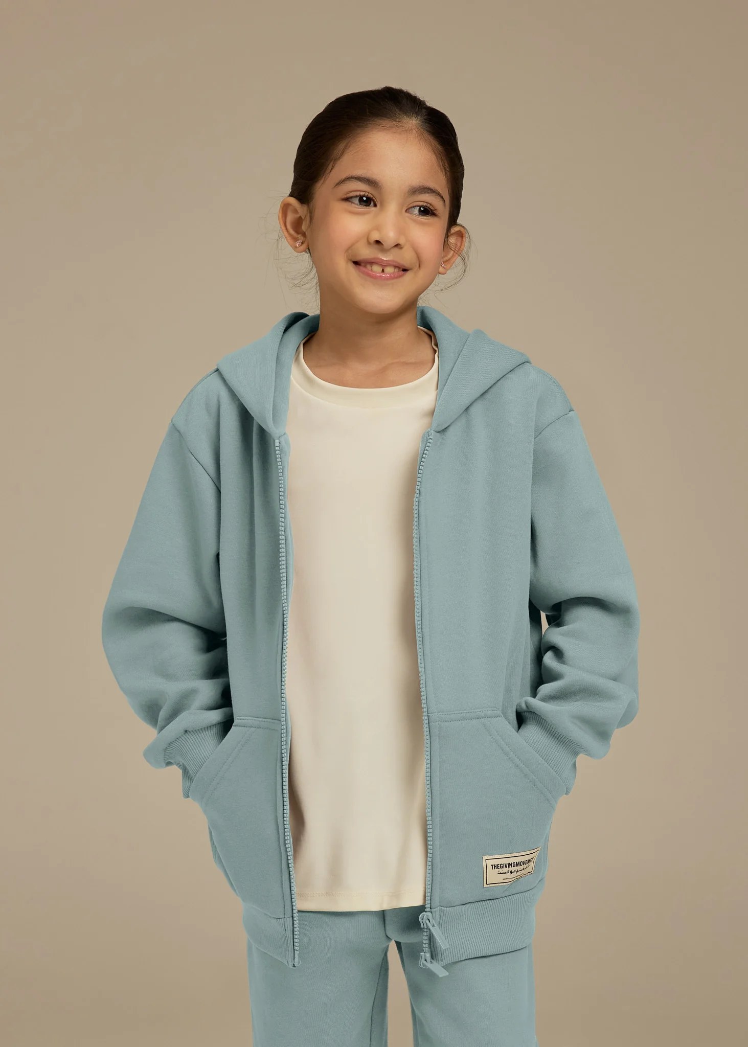 Kids Oversized Zip Hoodie