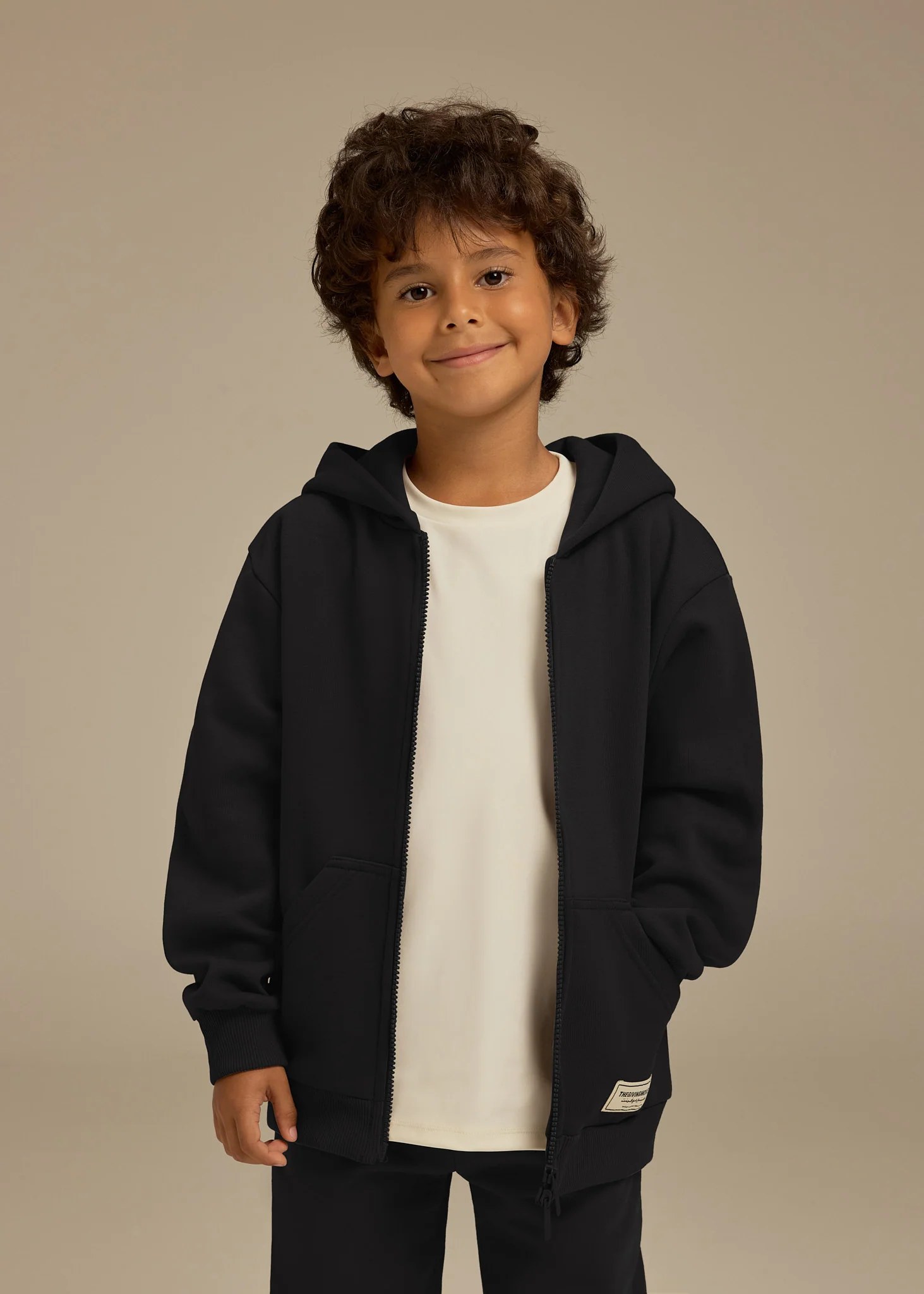 Kids Oversized Zip Hoodie