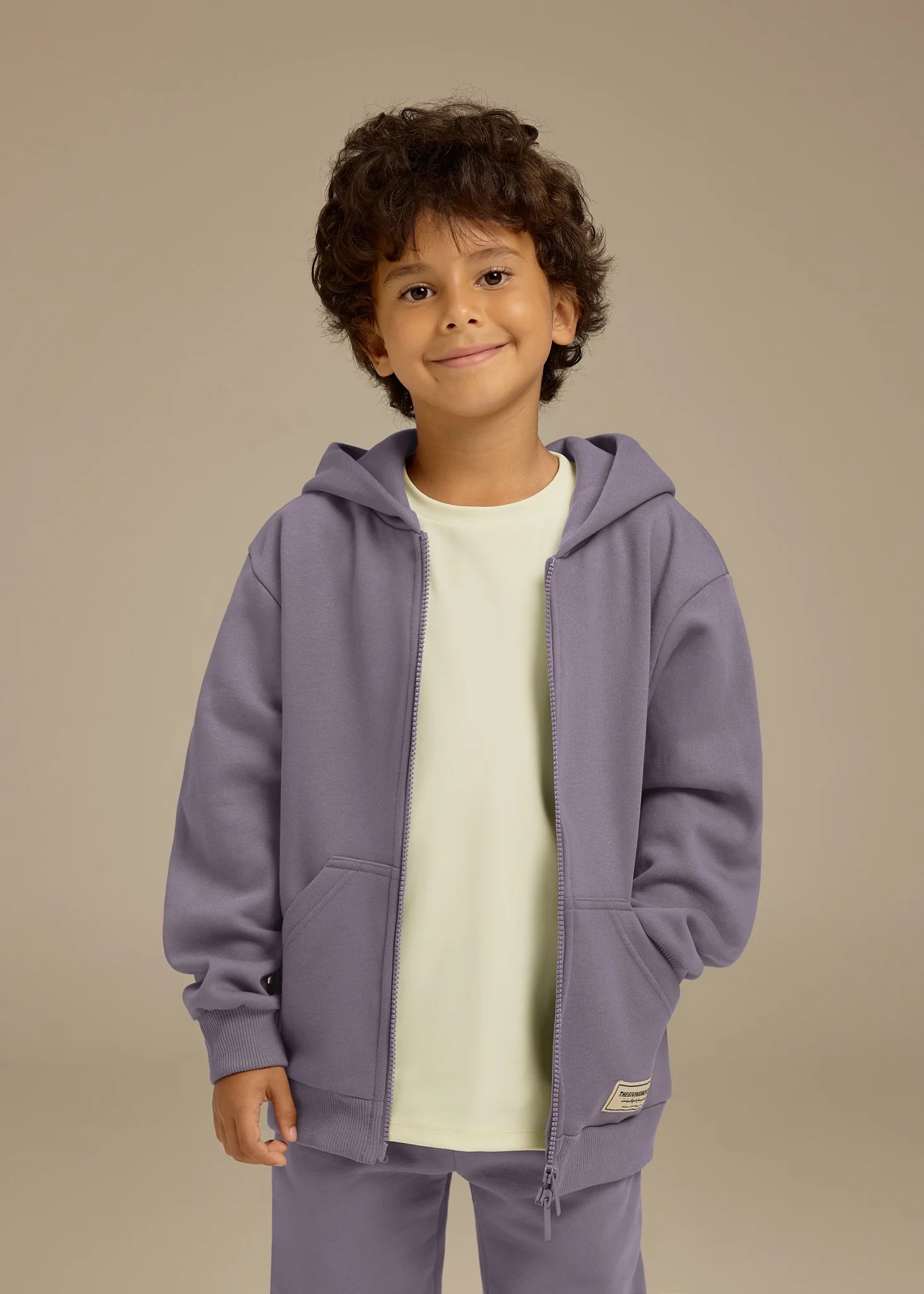 Kids Oversized Zip Hoodie
