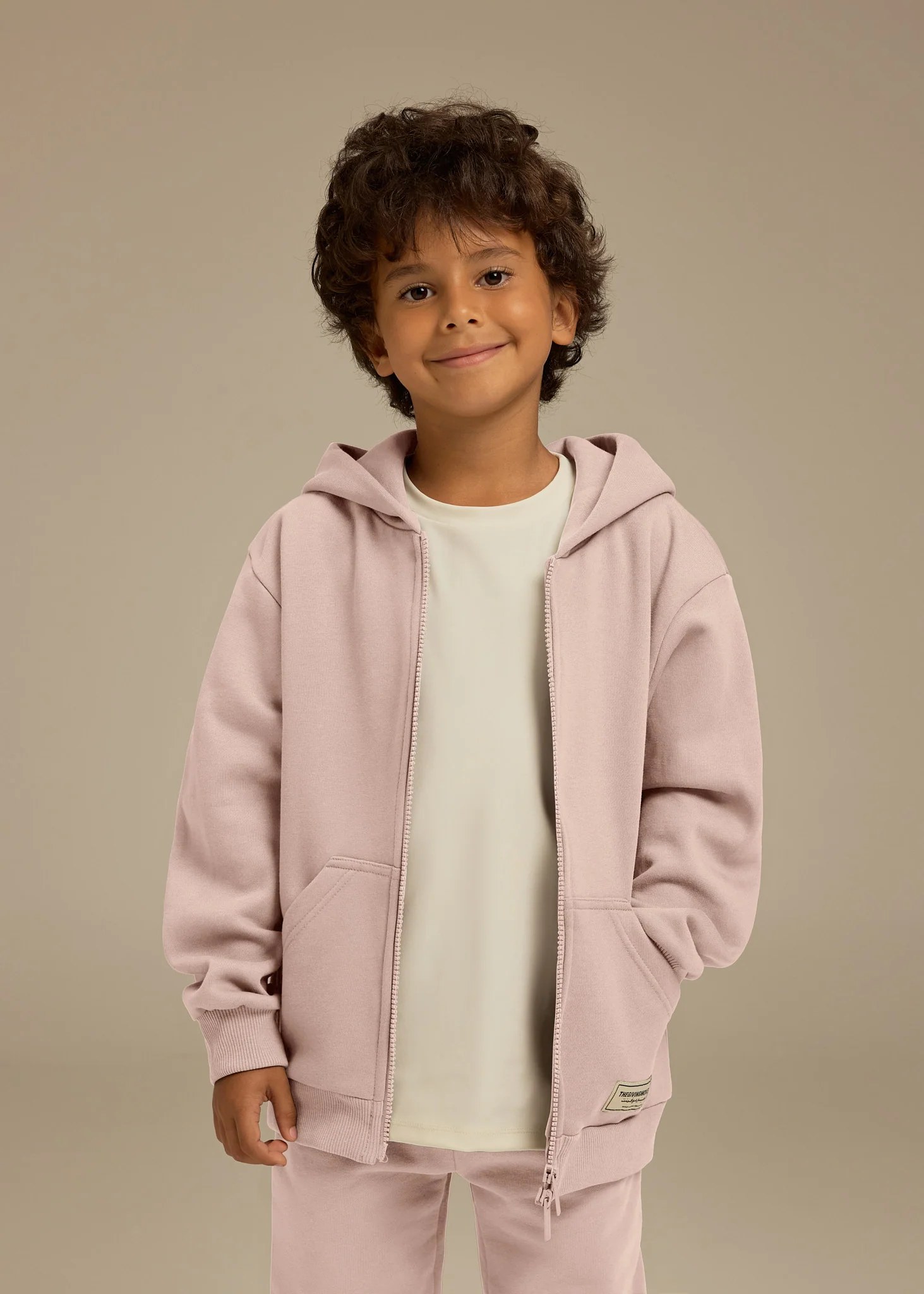 Kids Oversized Zip Hoodie