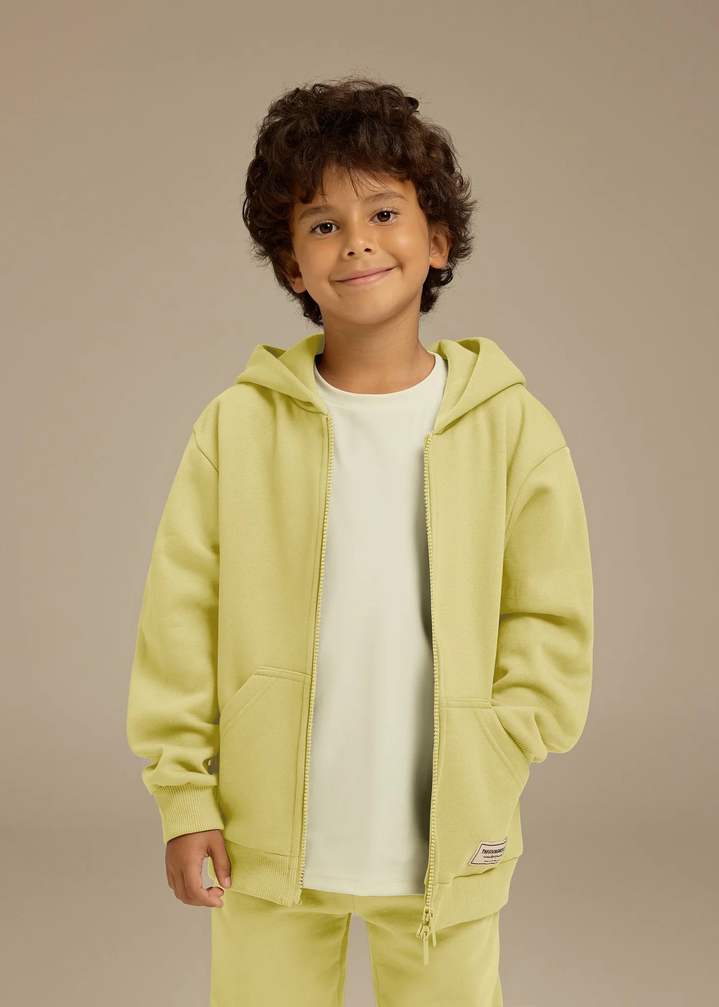 Kids Oversized Zip Hoodie
