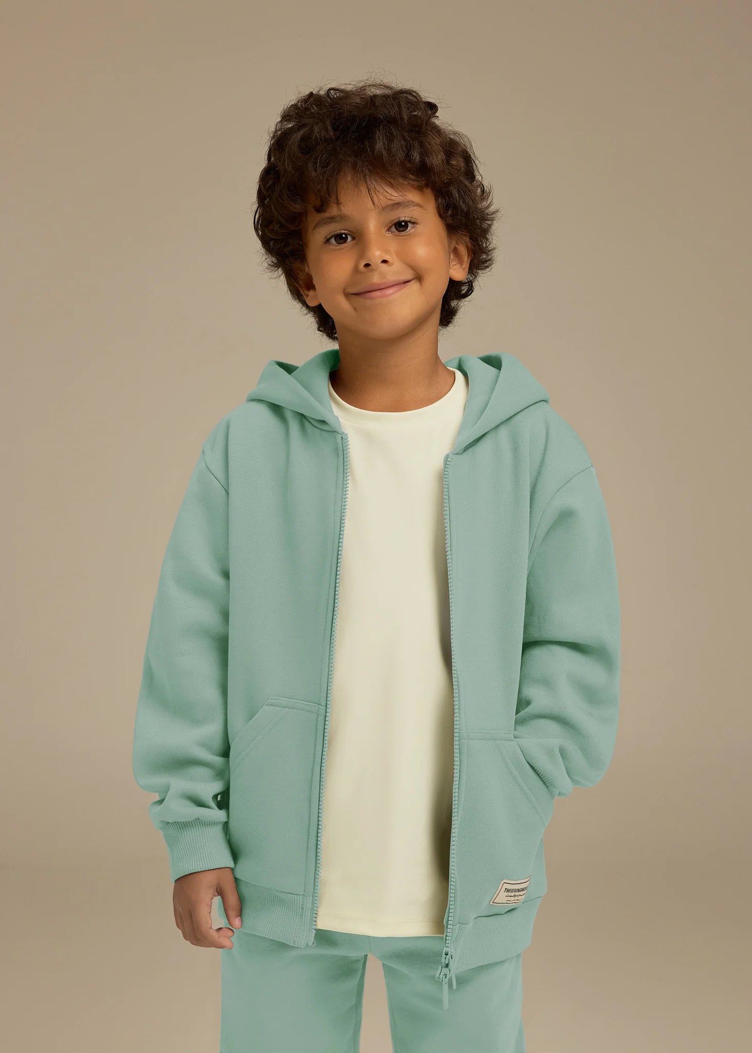 Kids Oversized Zip Hoodie