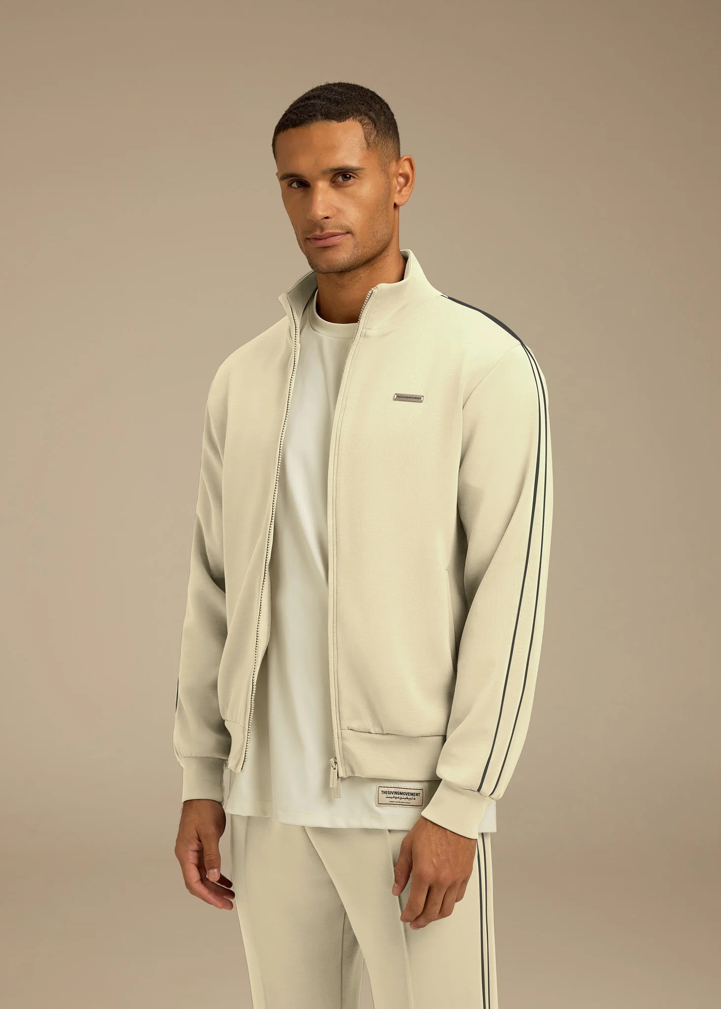 Contrast Panel Track Jacket