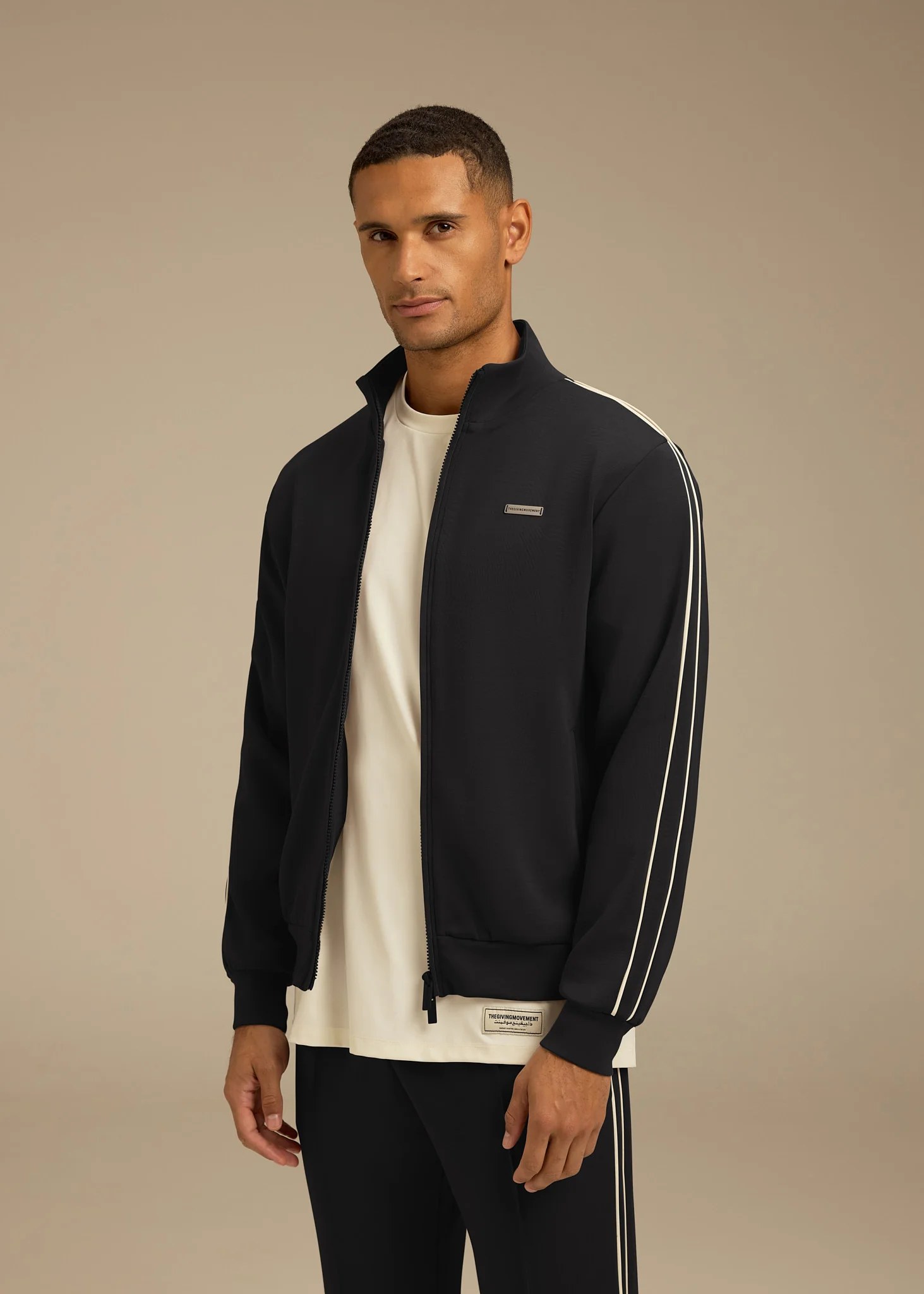 Contrast Panel Track Jacket