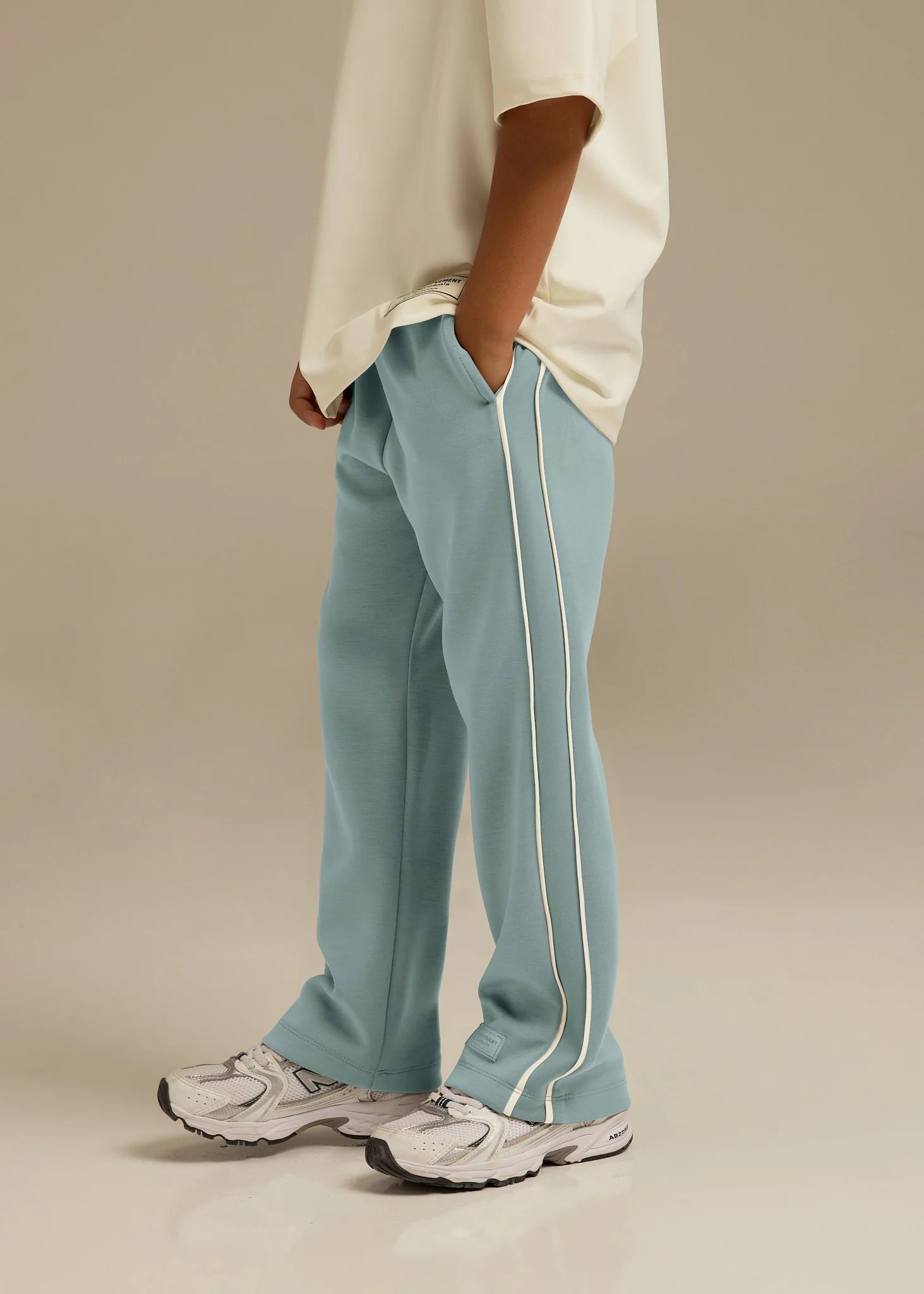 Kids Contrast Panel Track Pant