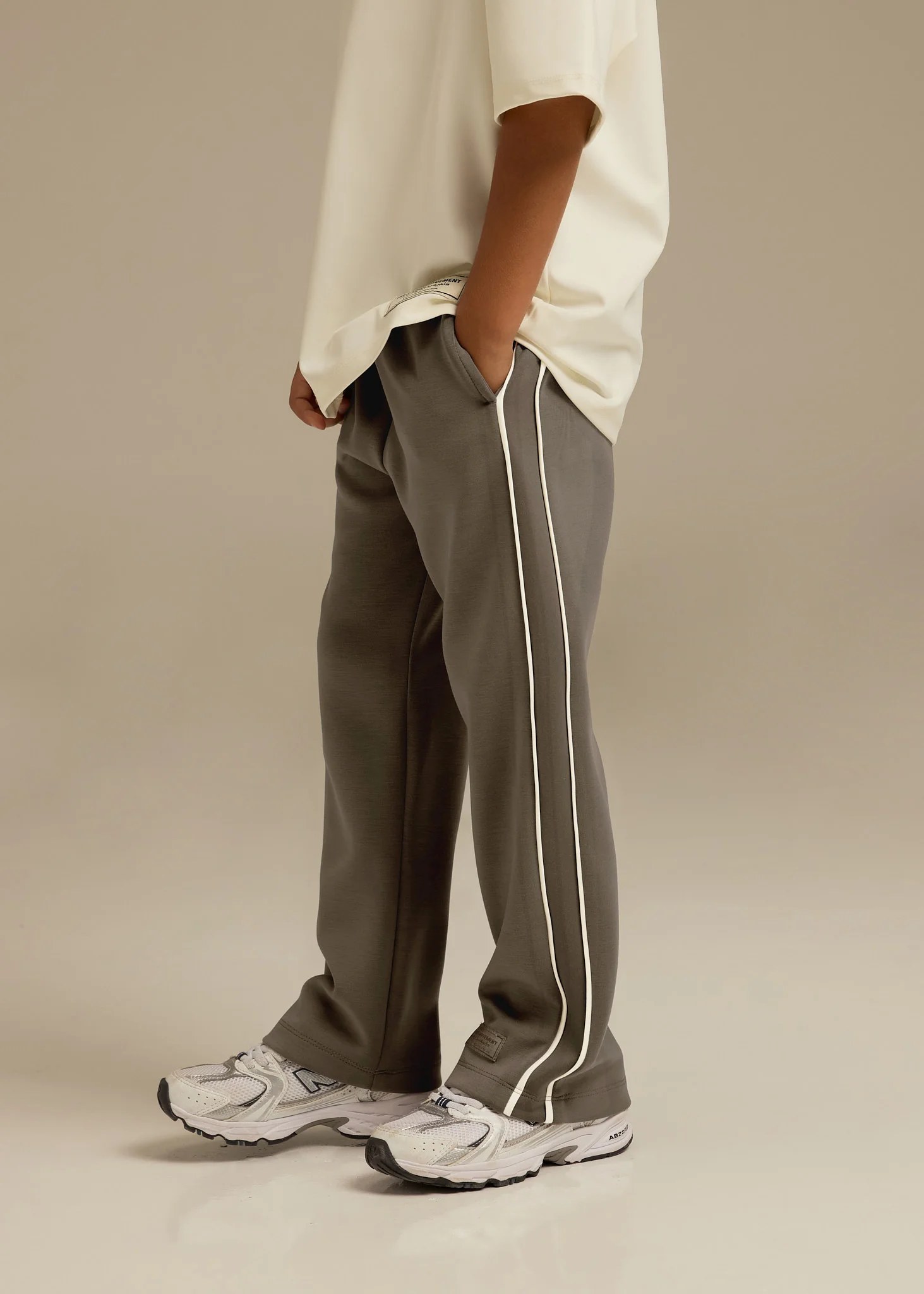 Kids Contrast Panel Track Pant