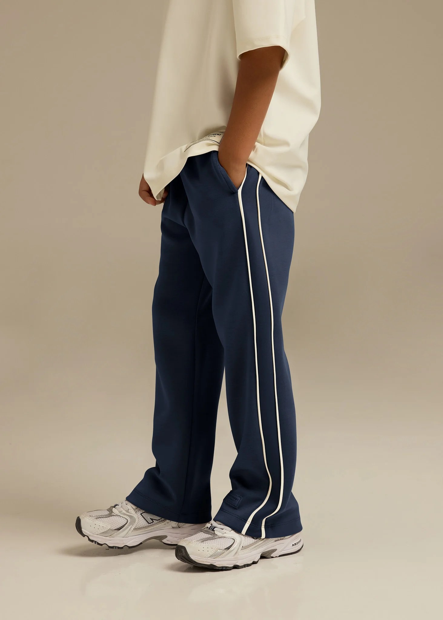 Kids Contrast Panel Track Pant