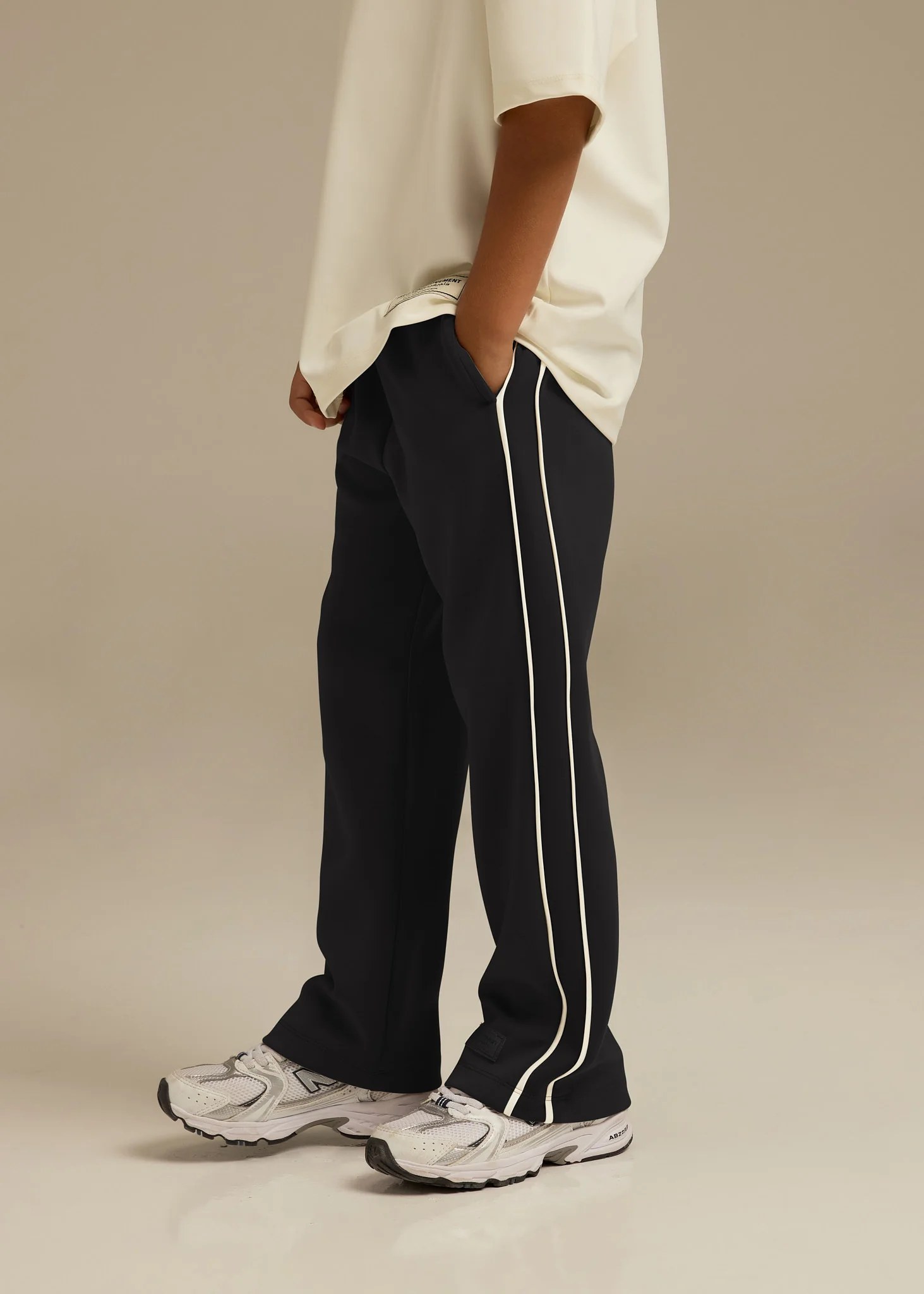 Kids Contrast Panel Track Pant