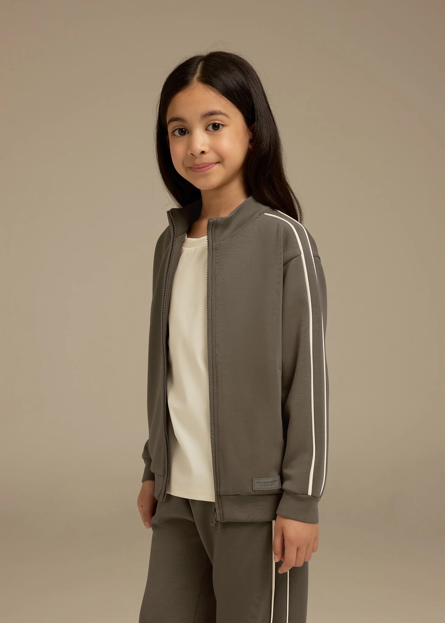 Kids Contrast Panel Track Jacket