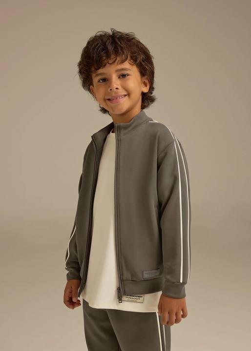 Kids Contrast Panel Track Jacket