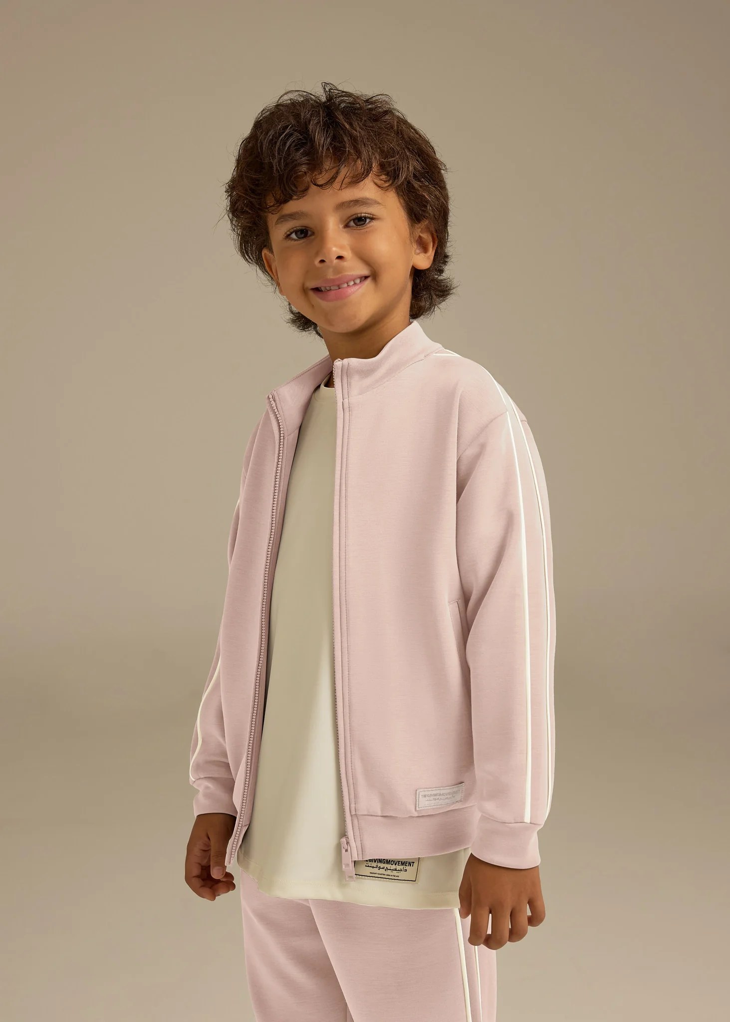 Kids Contrast Panel Track Jacket