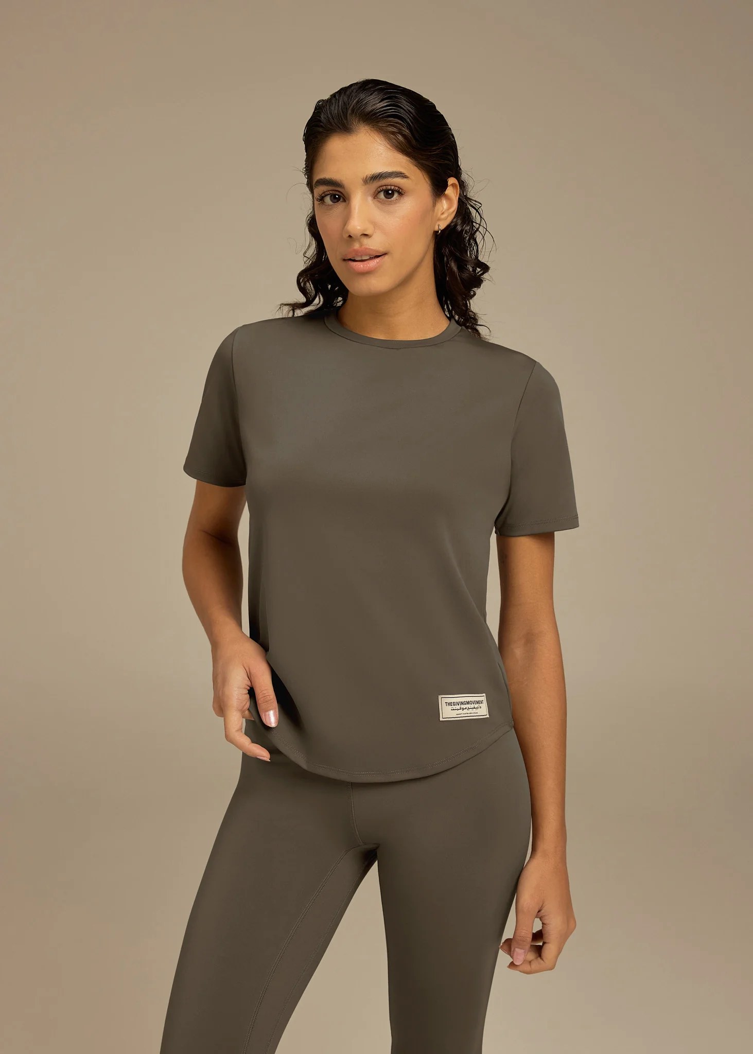 Regular Fit Curved Hem T-Shirt