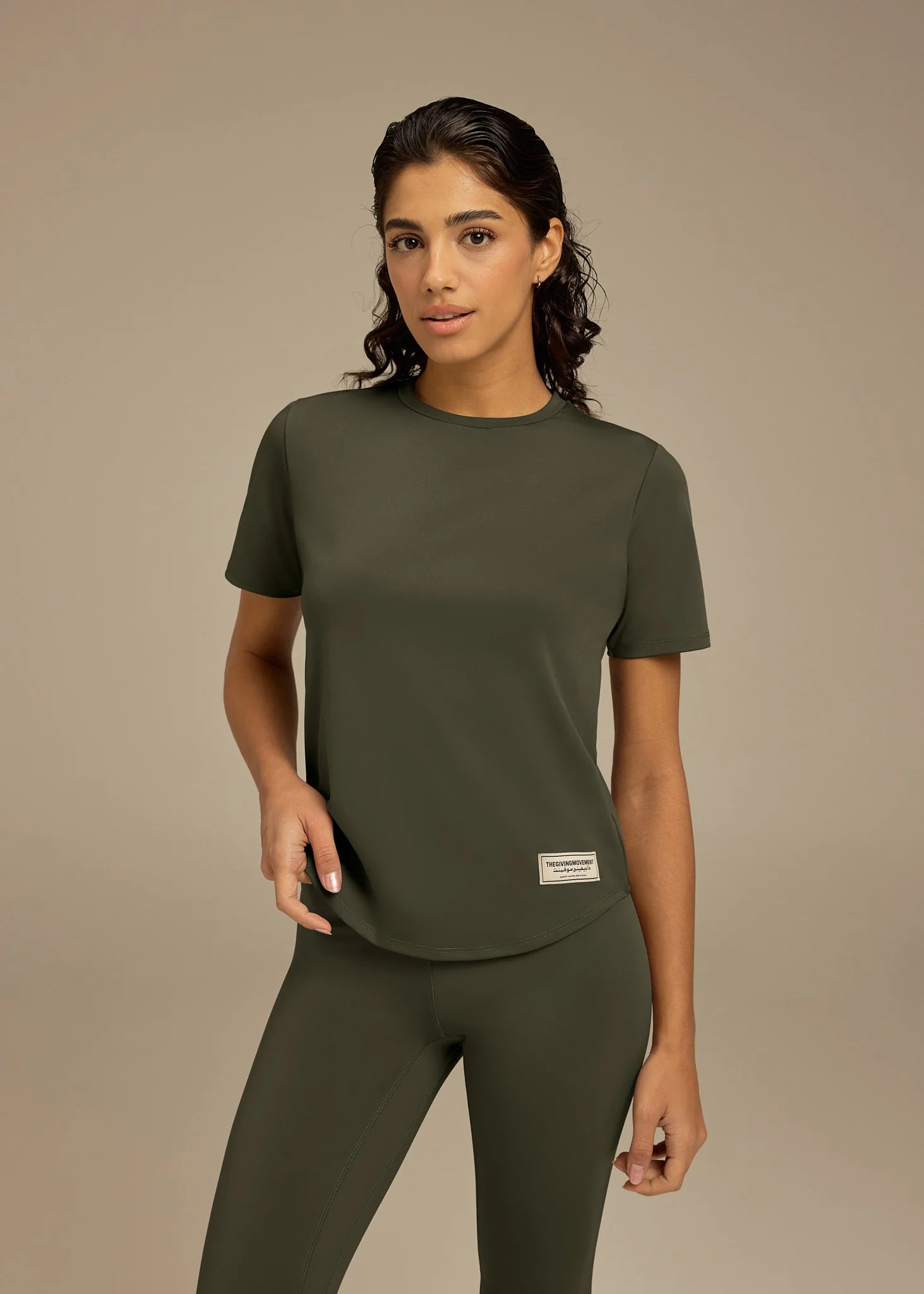 Regular Fit Curved Hem T-Shirt