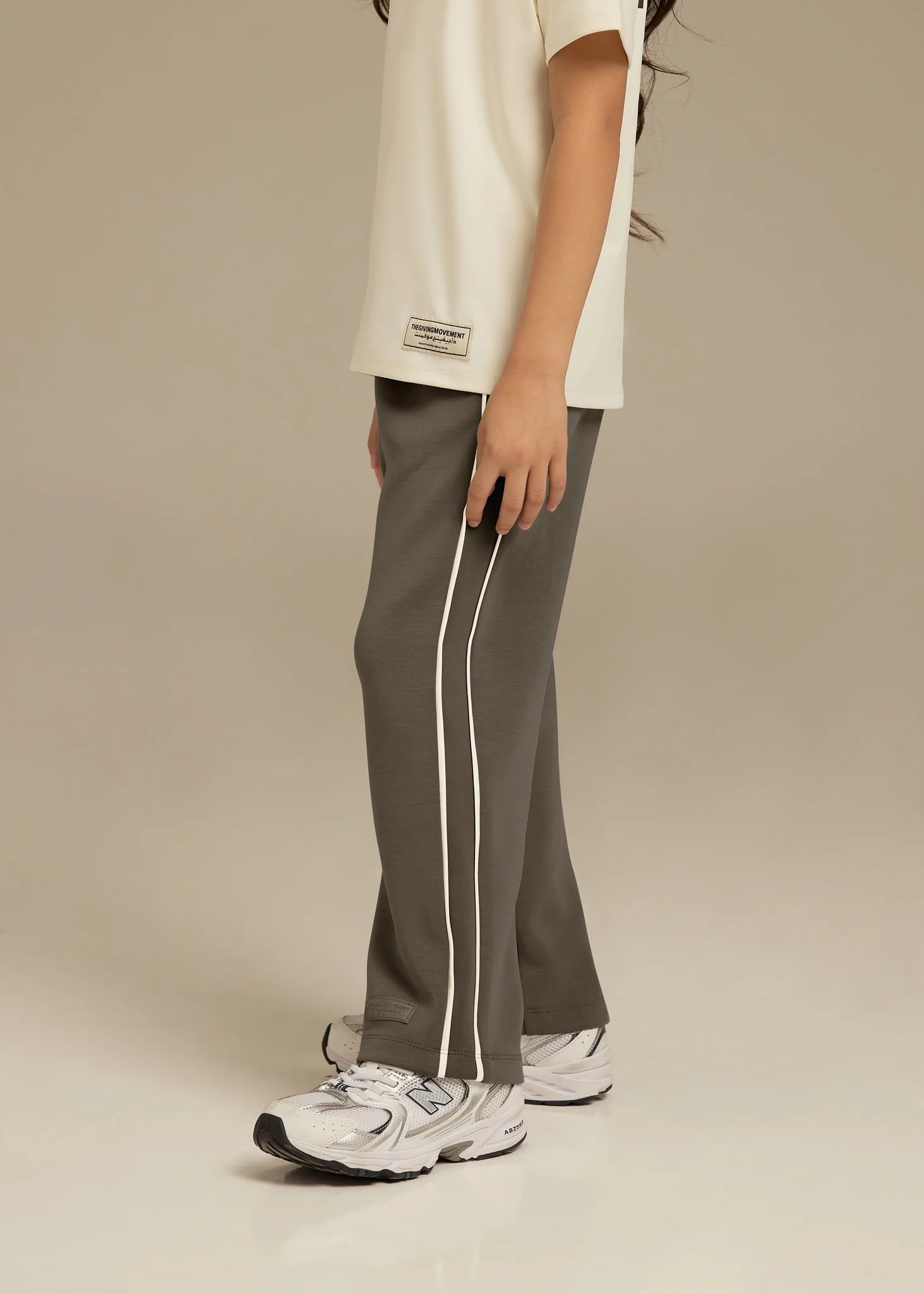 Kids Contrast Panel Track Pant