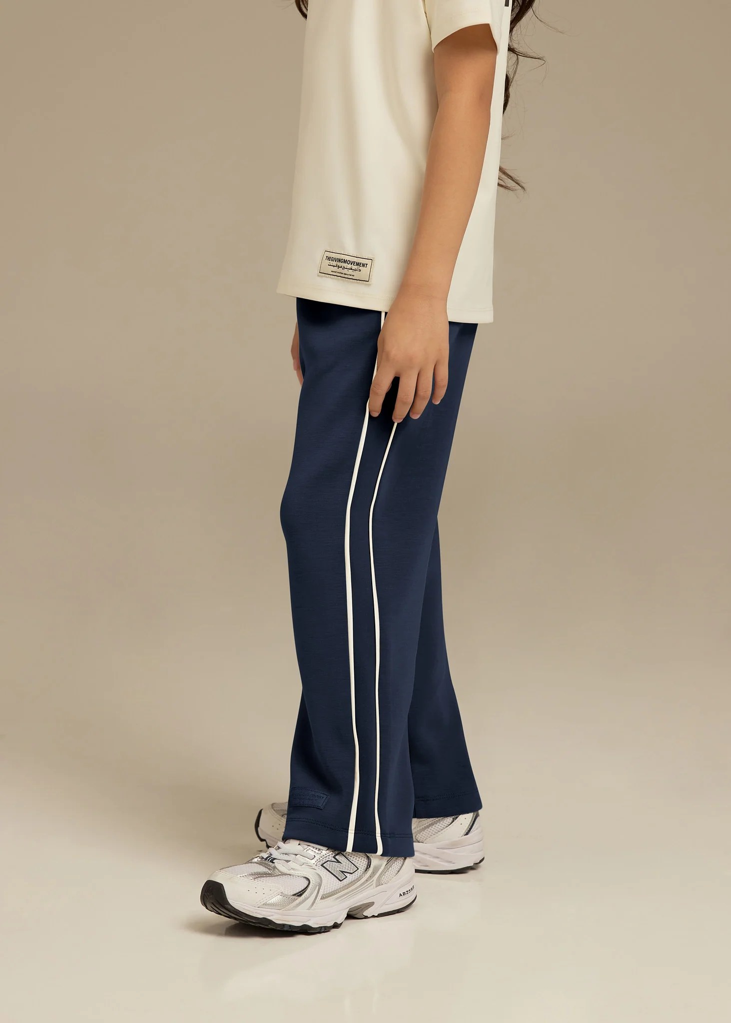 Kids Contrast Panel Track Pant